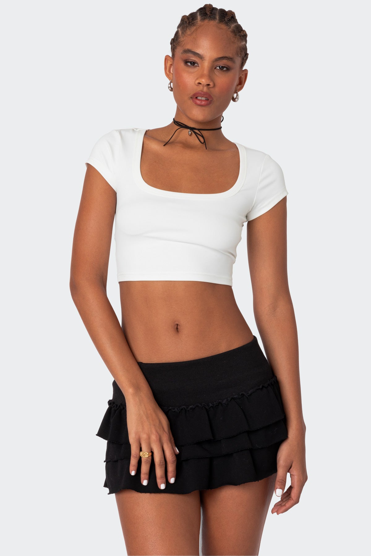 Ricki Cropped T Shirt-Milans Time
