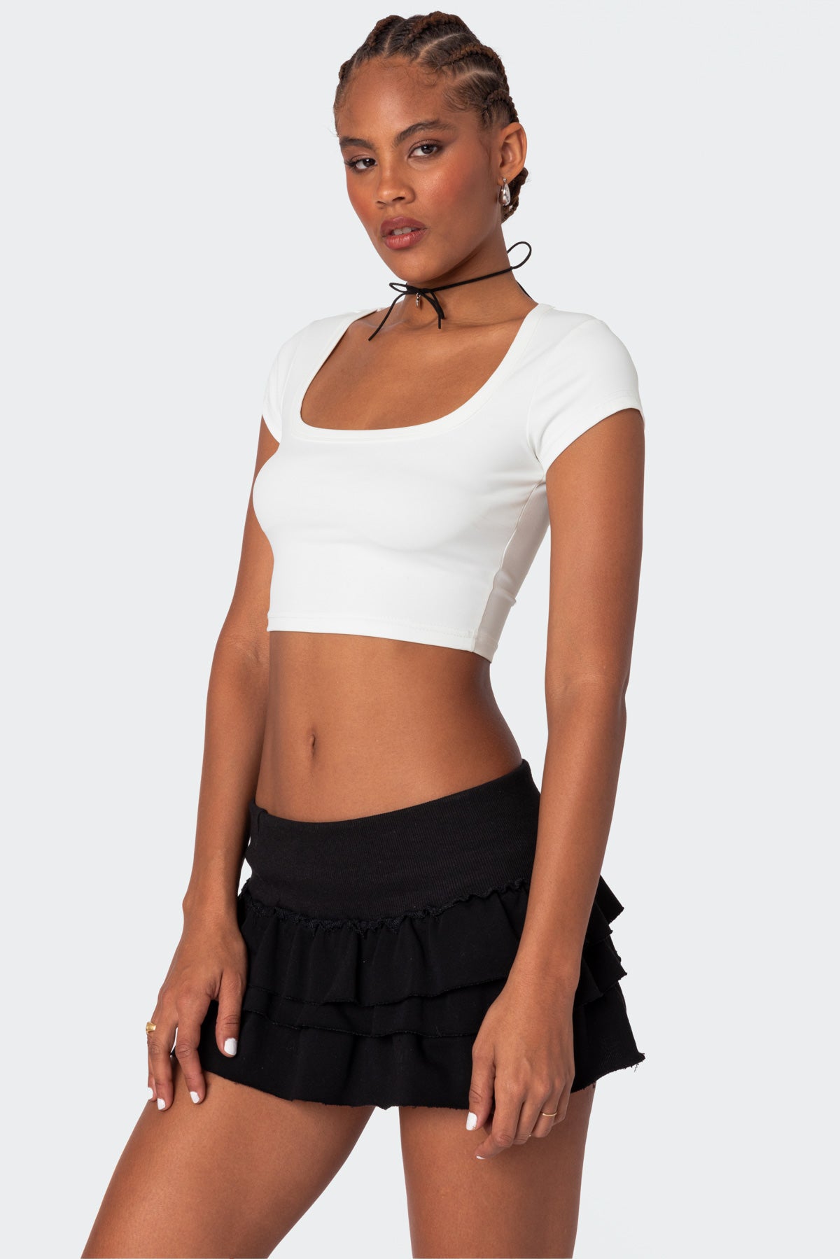 Ricki Cropped T Shirt-Milans Time