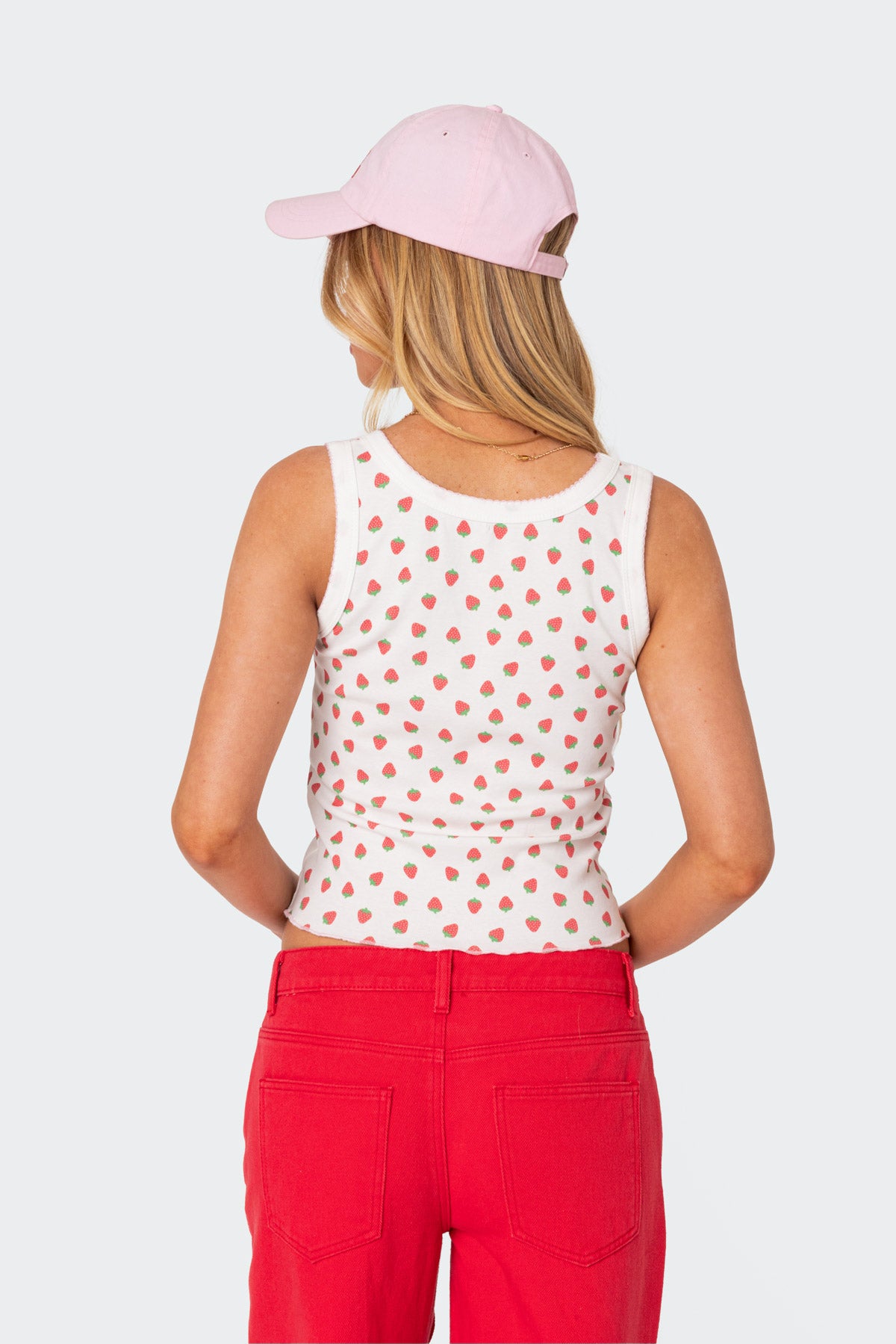 Berry Cool Printed Tank Top-Milans Time