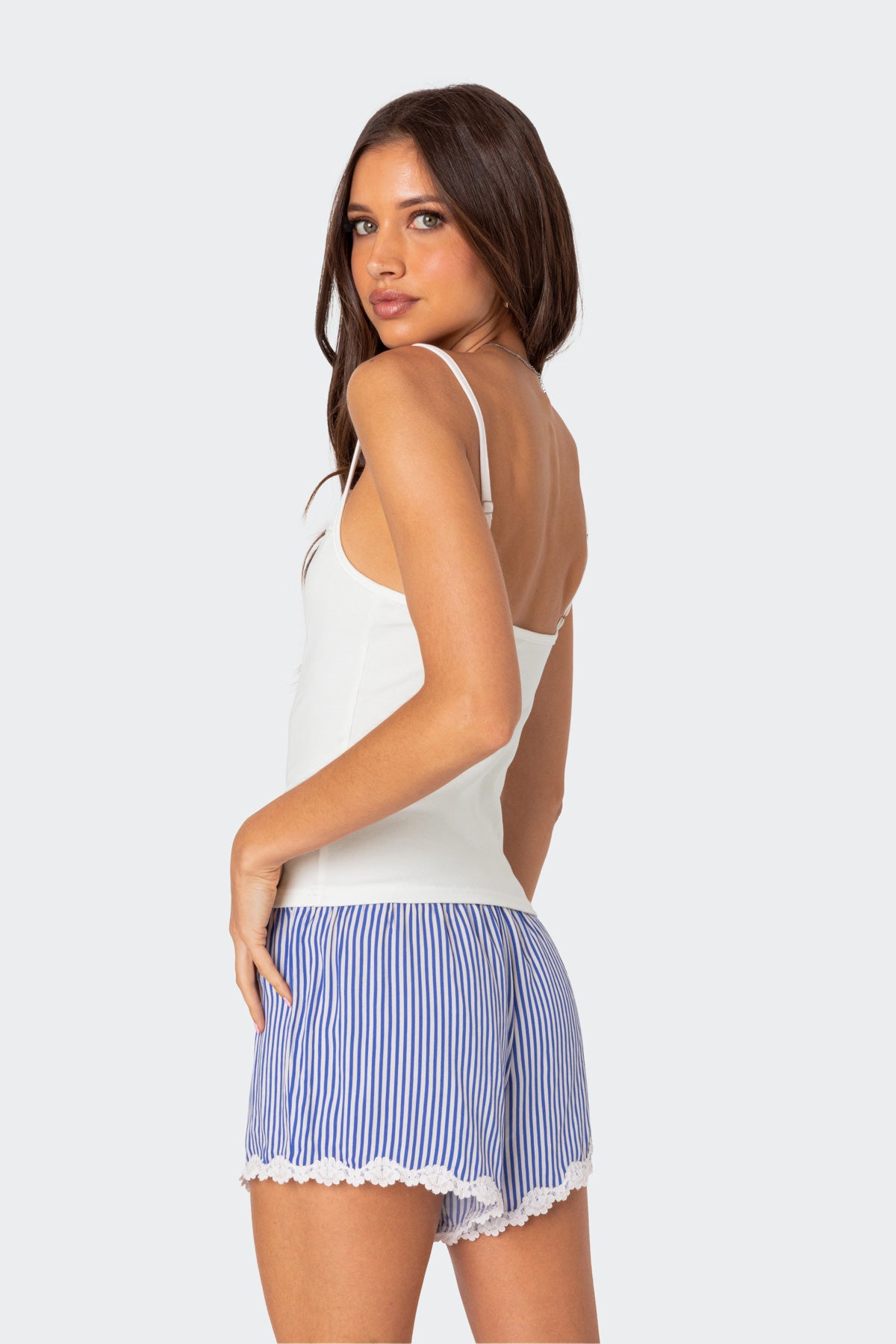 Gretchen Lace Trim Tank Top-Milans Time