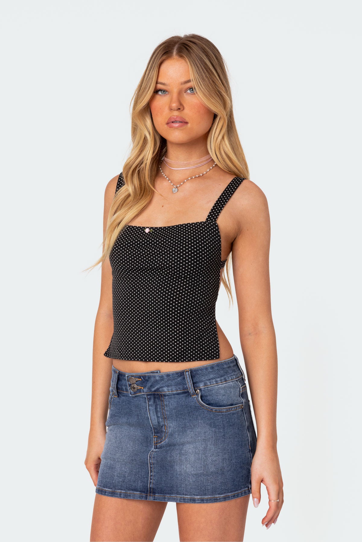 Kaia Polka Dot Tie Back Top-Milans Time