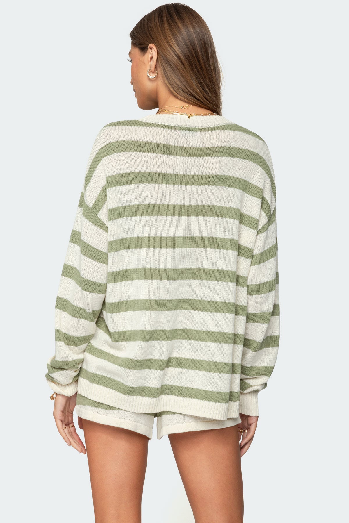 Amaris Oversized Striped Sweater-Milans Time