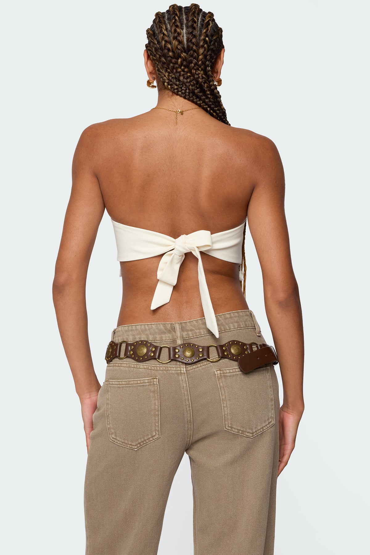 Stud & Tassel Handkerchief Top-Milans Time