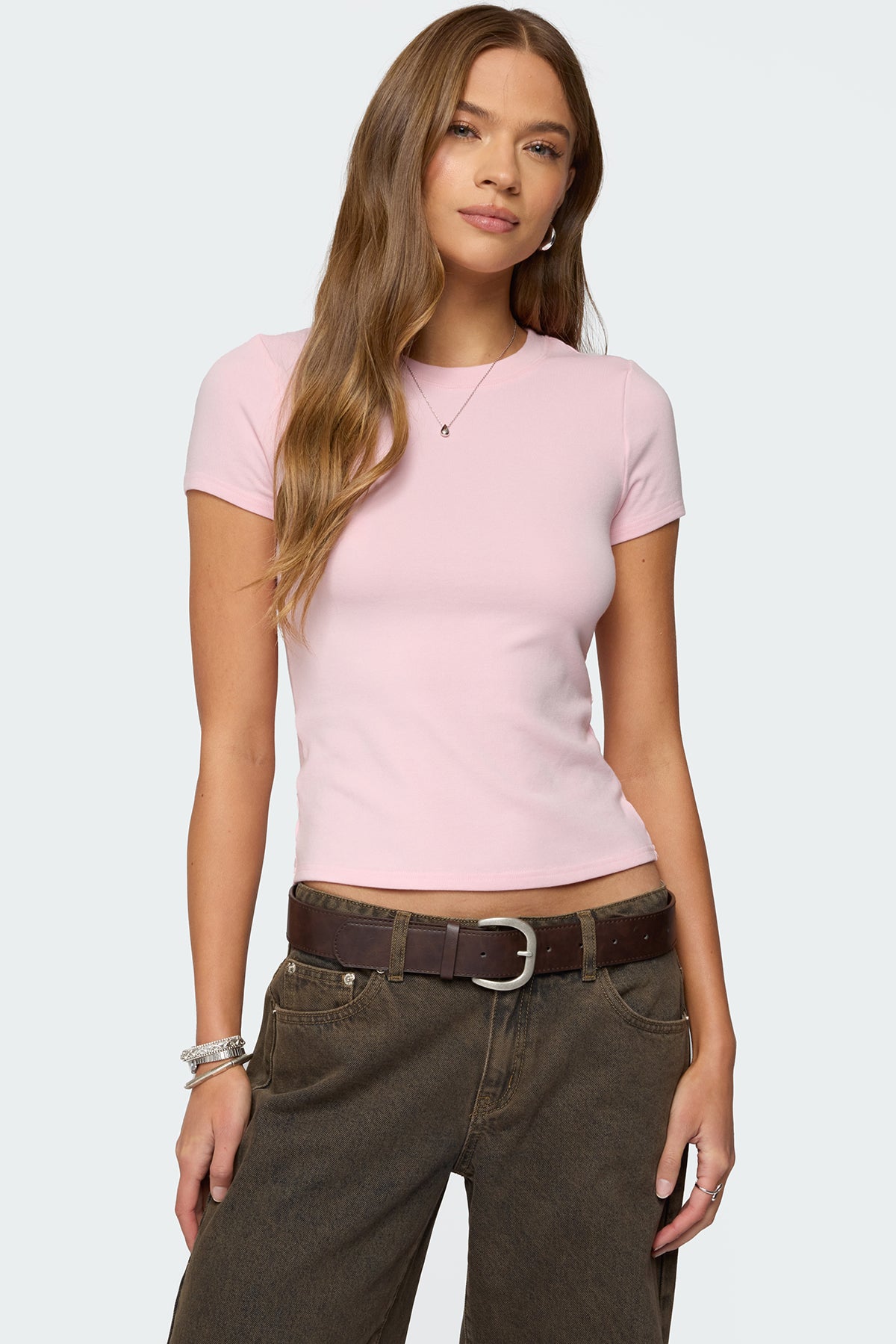 Daphney Ribbed T Shirt-Milans Time