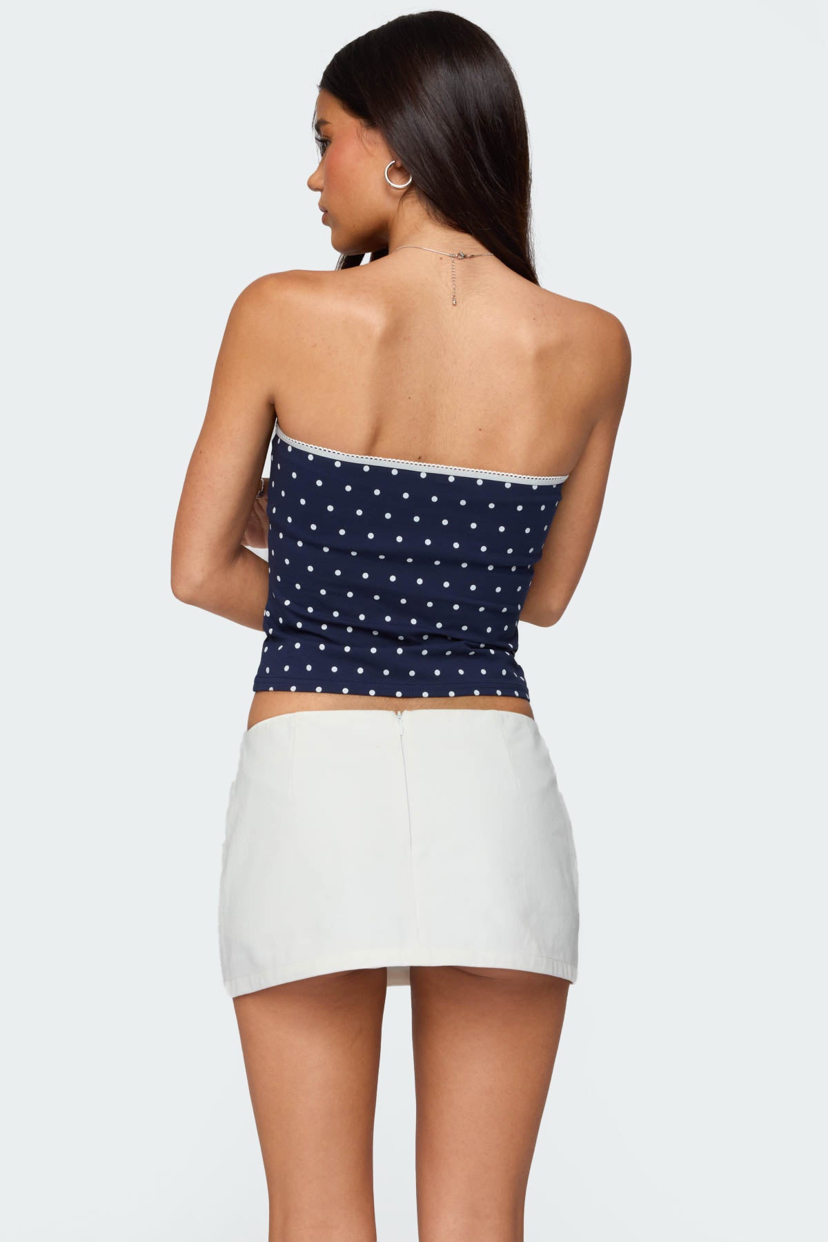 Built In Bra Polka Dot Top-Milans Time