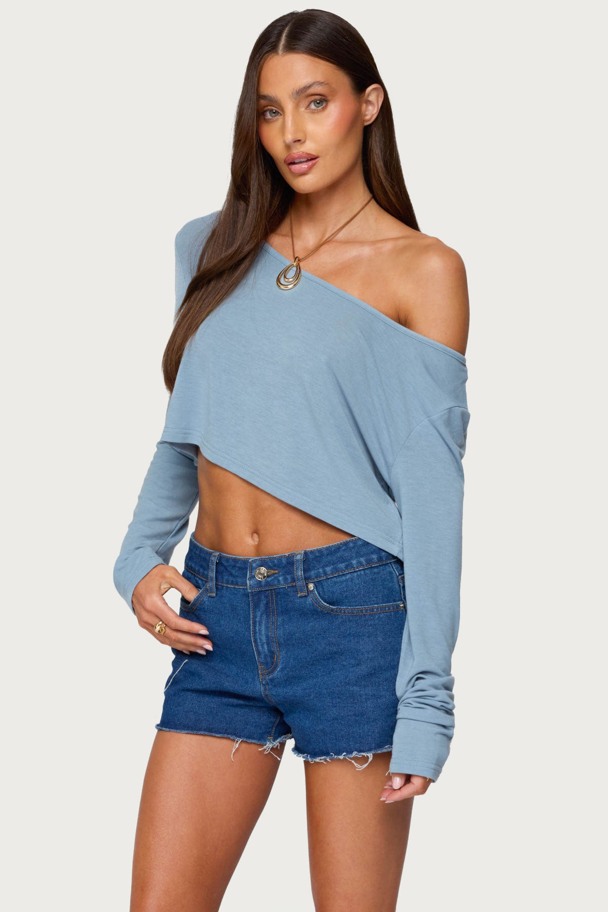 Cropped Off Shoulder Top-Milans Time