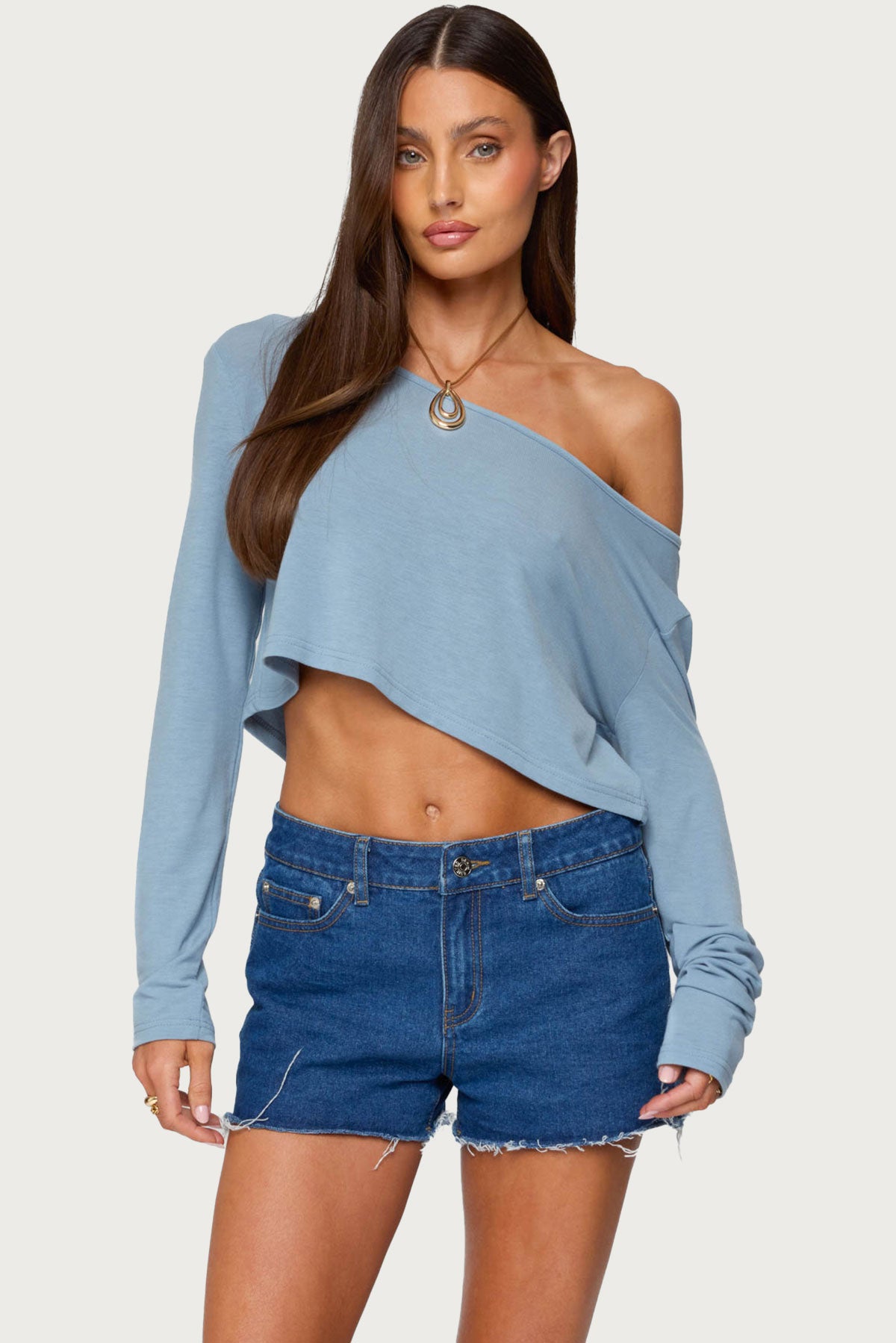 Cropped Off Shoulder Top-Milans Time