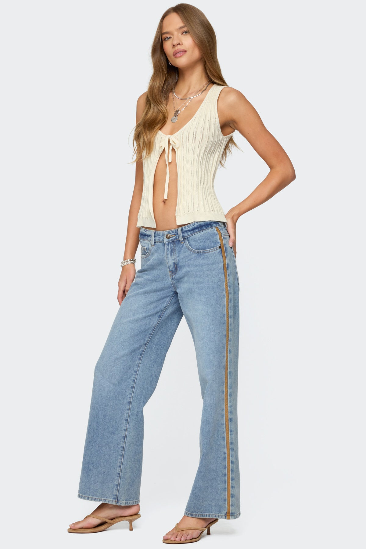 Verona Split Front Knit Top-Milans Time