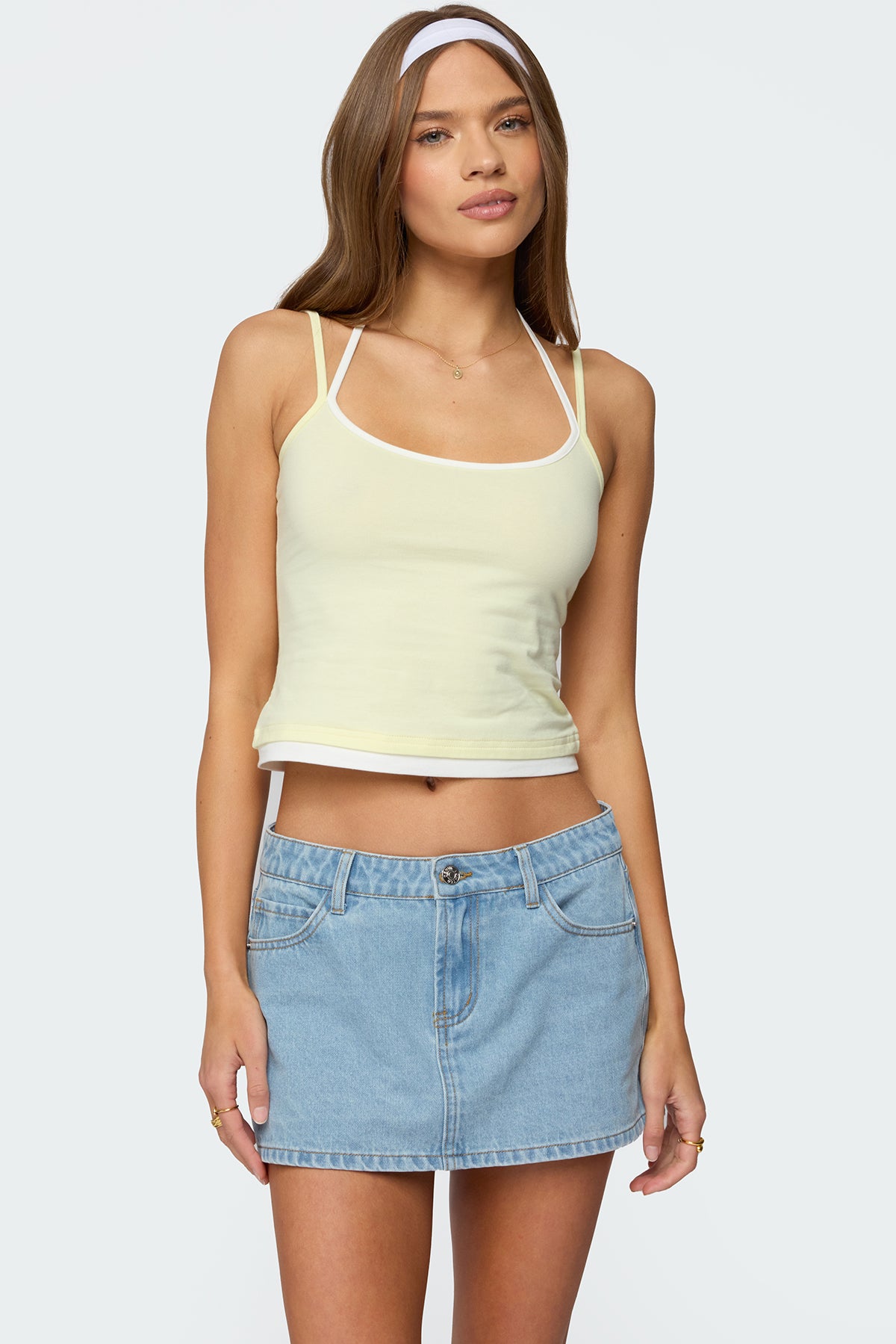 Roya Layered Halter Tank Top-Milans Time