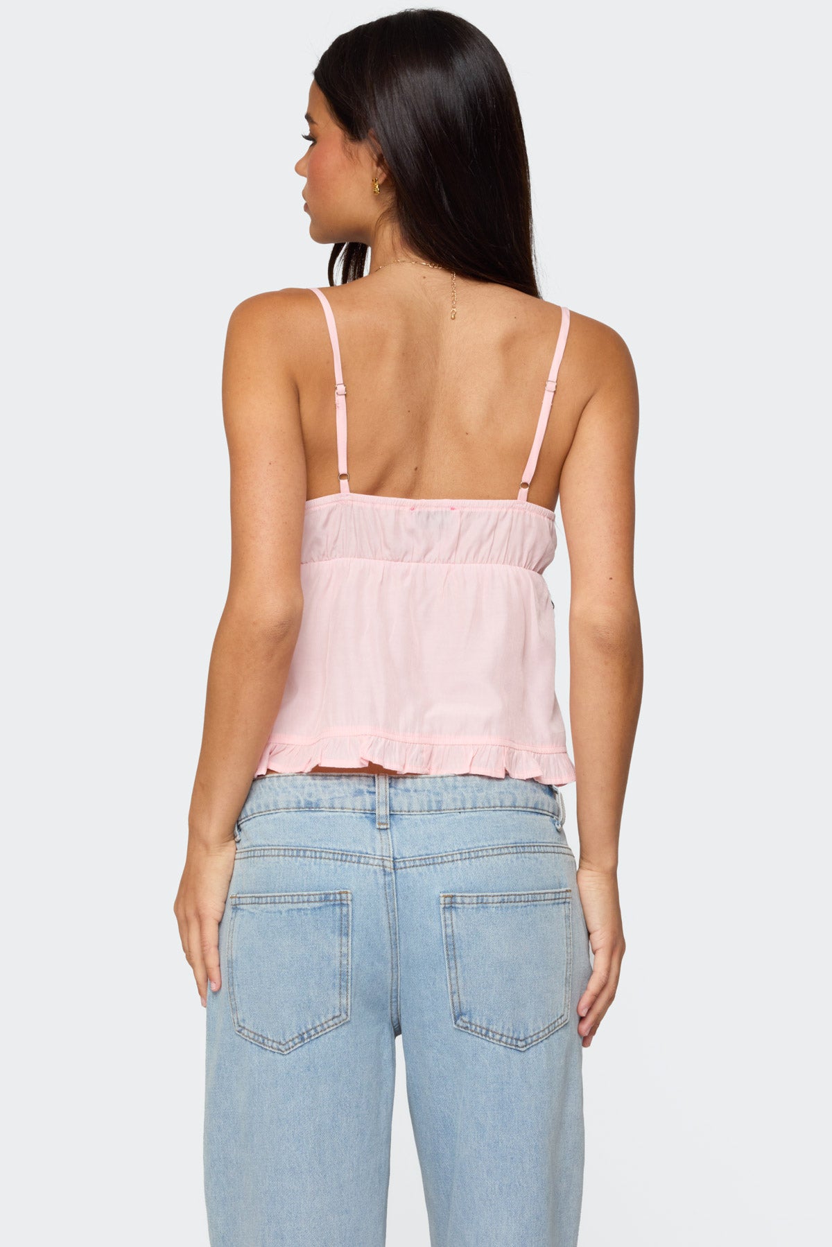 Halsey Ruffle Tank Top-Milans Time