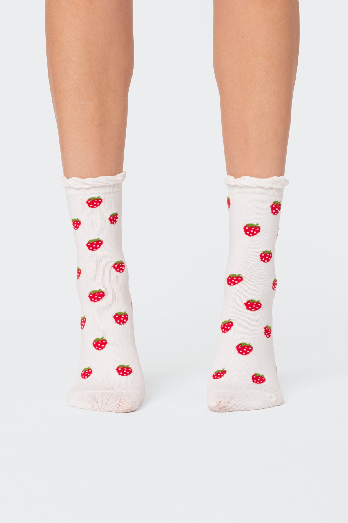 Strawberry Frill Socks-Milans Time
