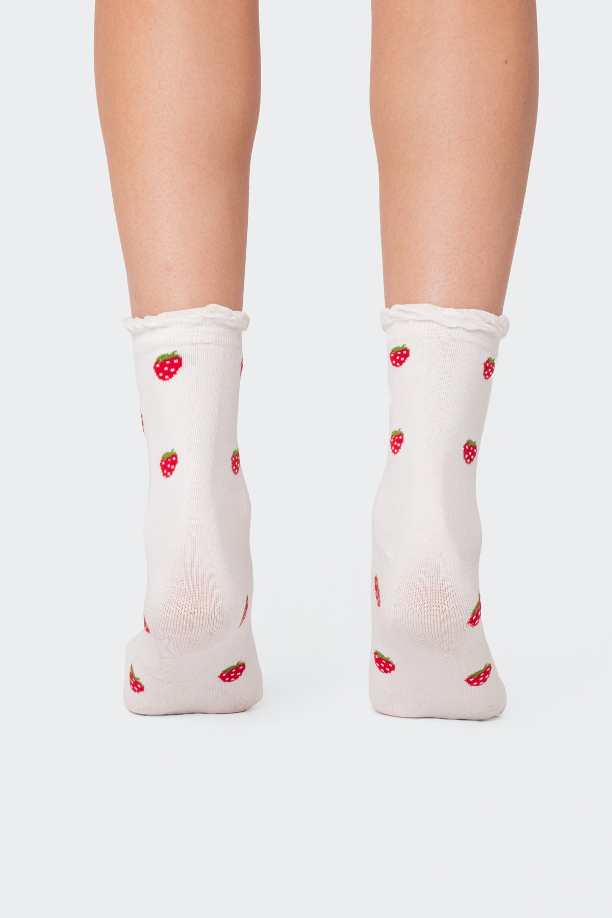 Strawberry Frill Socks-Milans Time