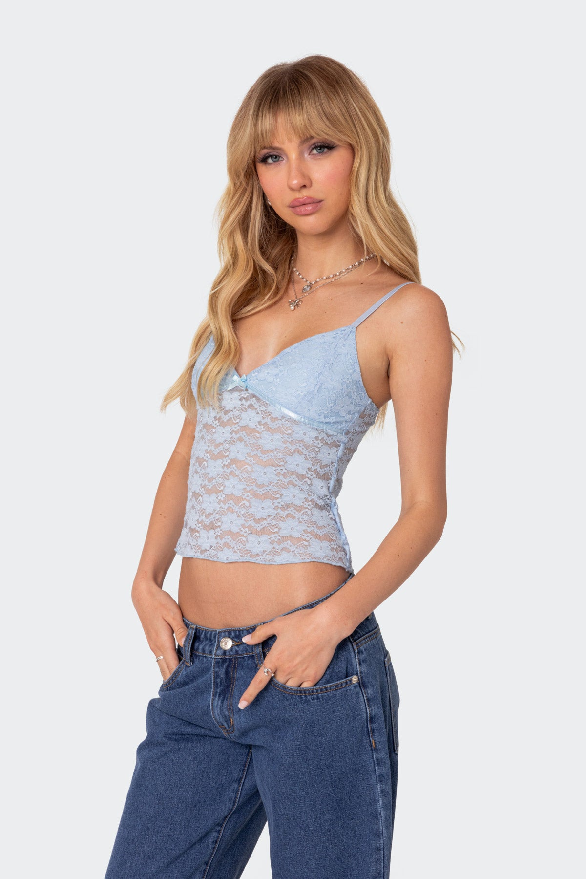 Eira Sheer Lace Tank Top-Milans Time