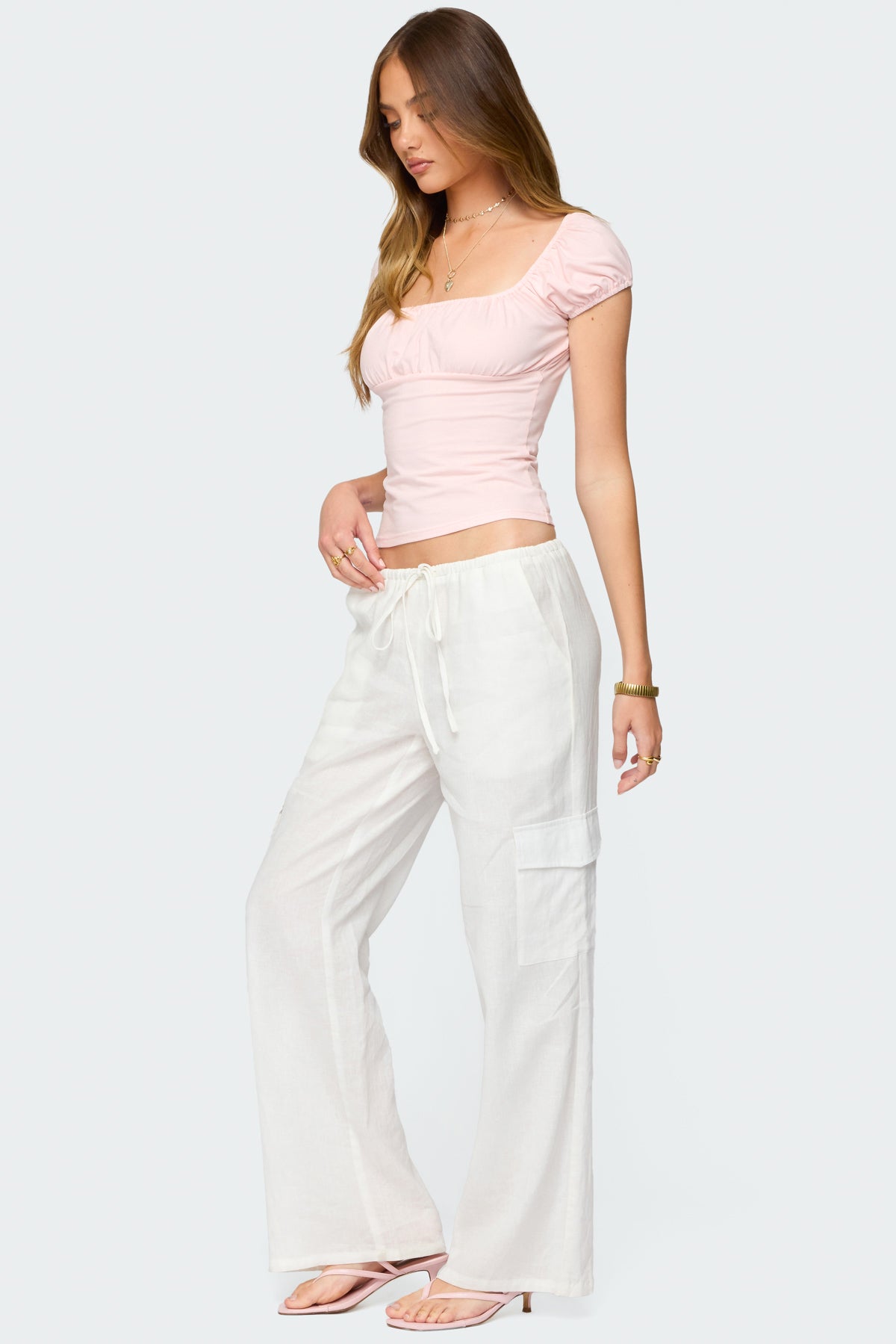 Oleana Gathered Bust Top-Milans Time