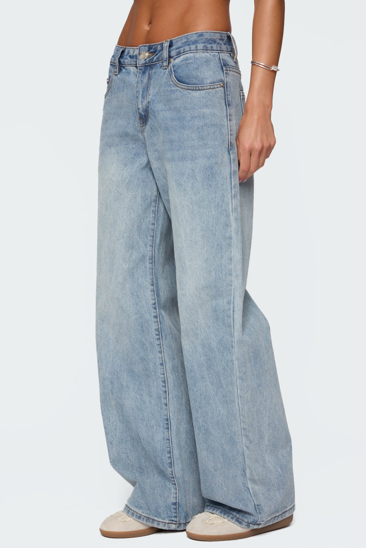 Ery Mid Rise Baggy Jeans-Milans Time