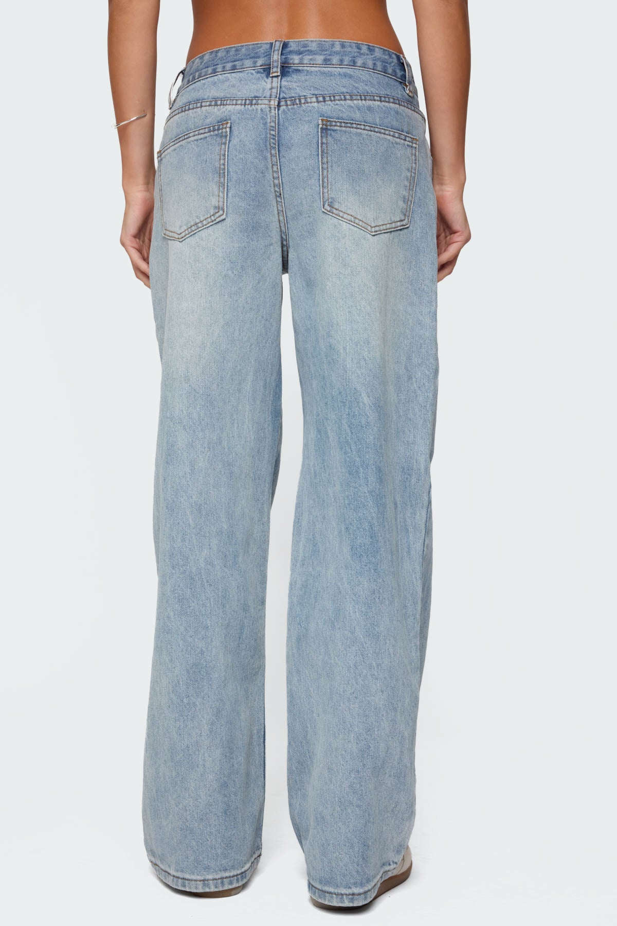 Ery Mid Rise Baggy Jeans-Milans Time
