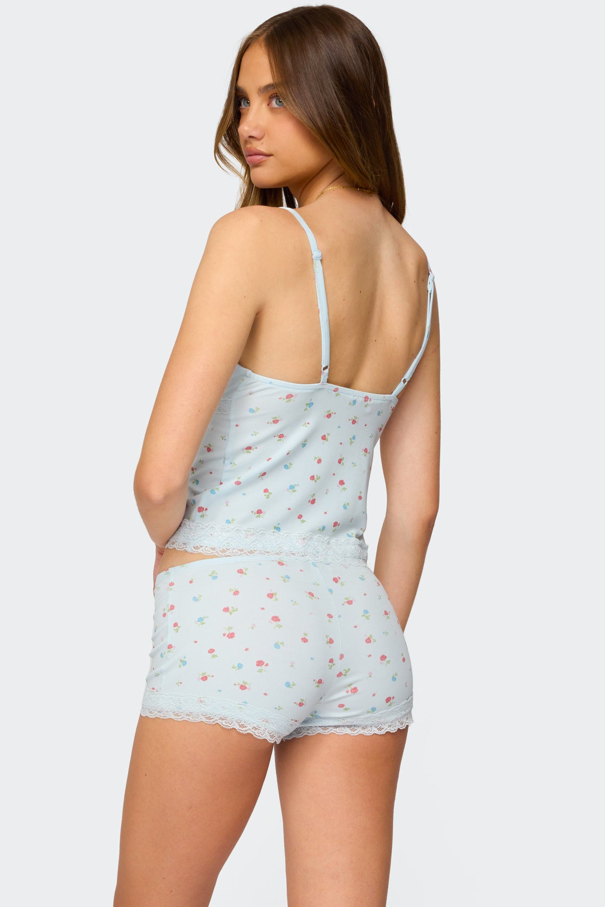 Aurea Lacey Floral Tank Top-Milans Time