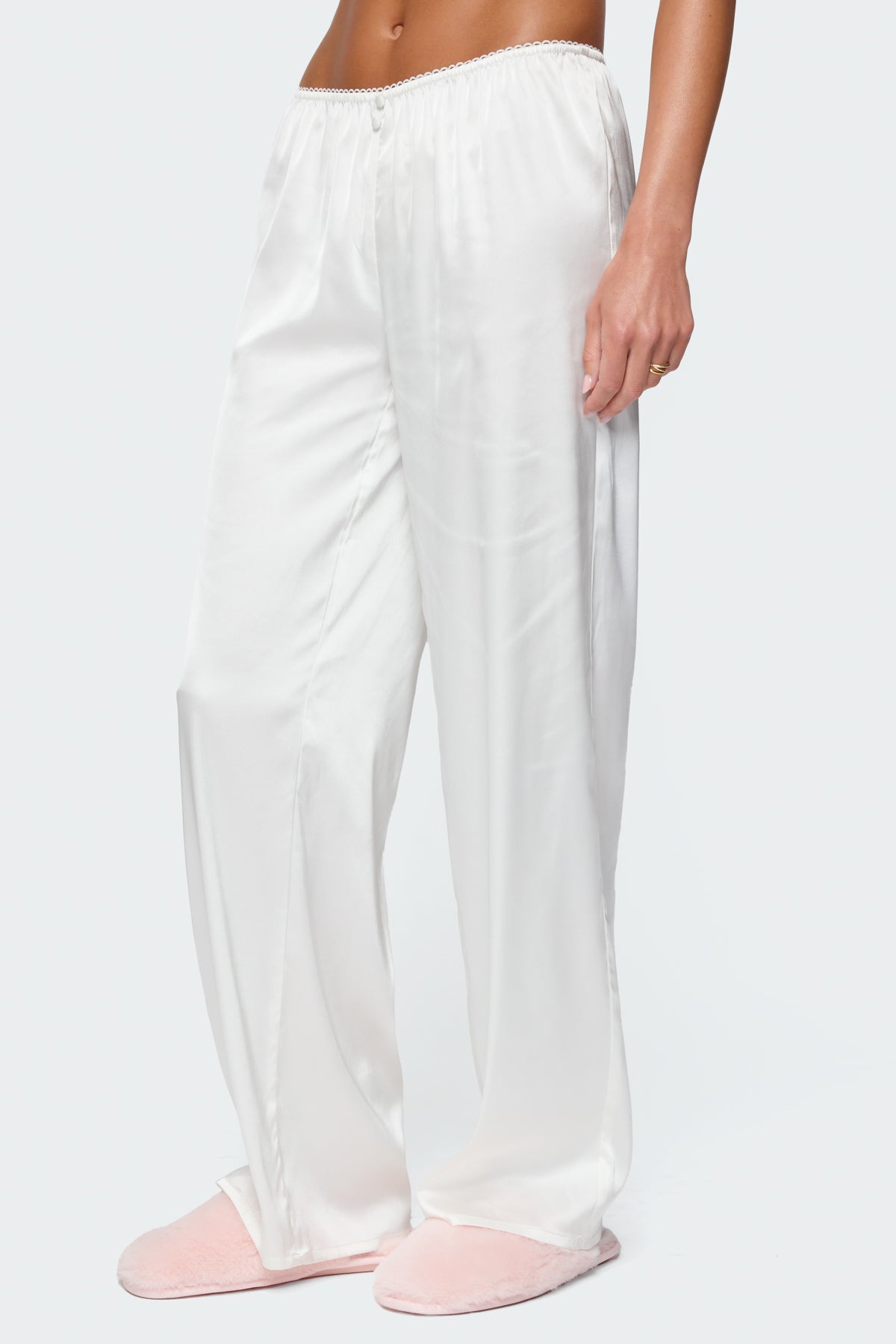 Izabella Satin Effect Pants-Milans Time