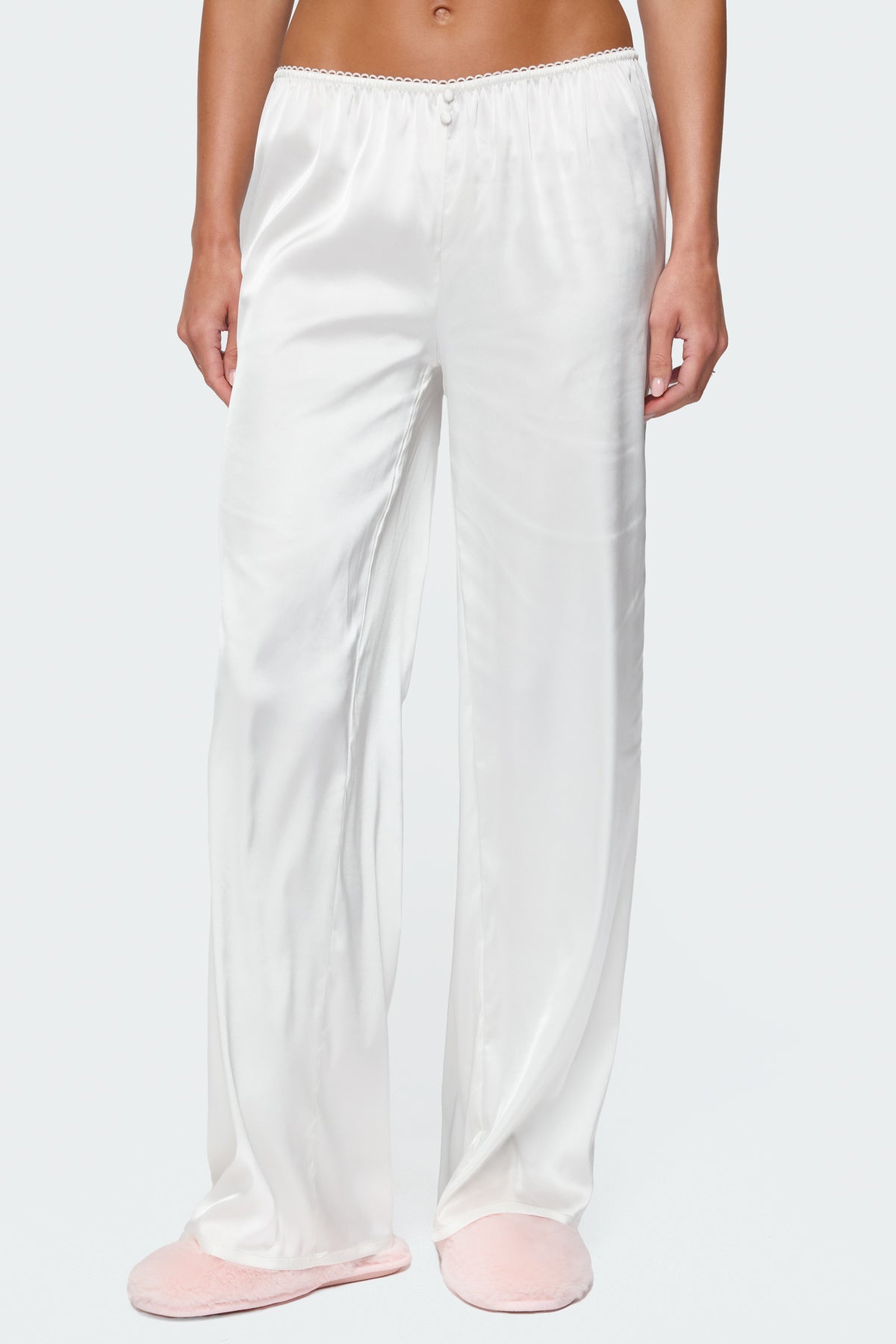 Izabella Satin Effect Pants-Milans Time
