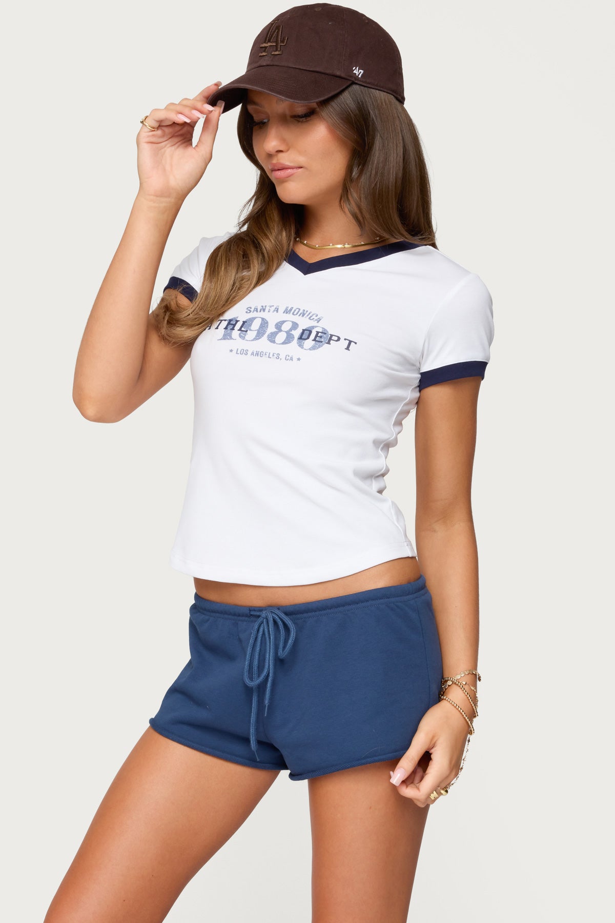 Santa Monica V Neck T Shirt-Milans Time