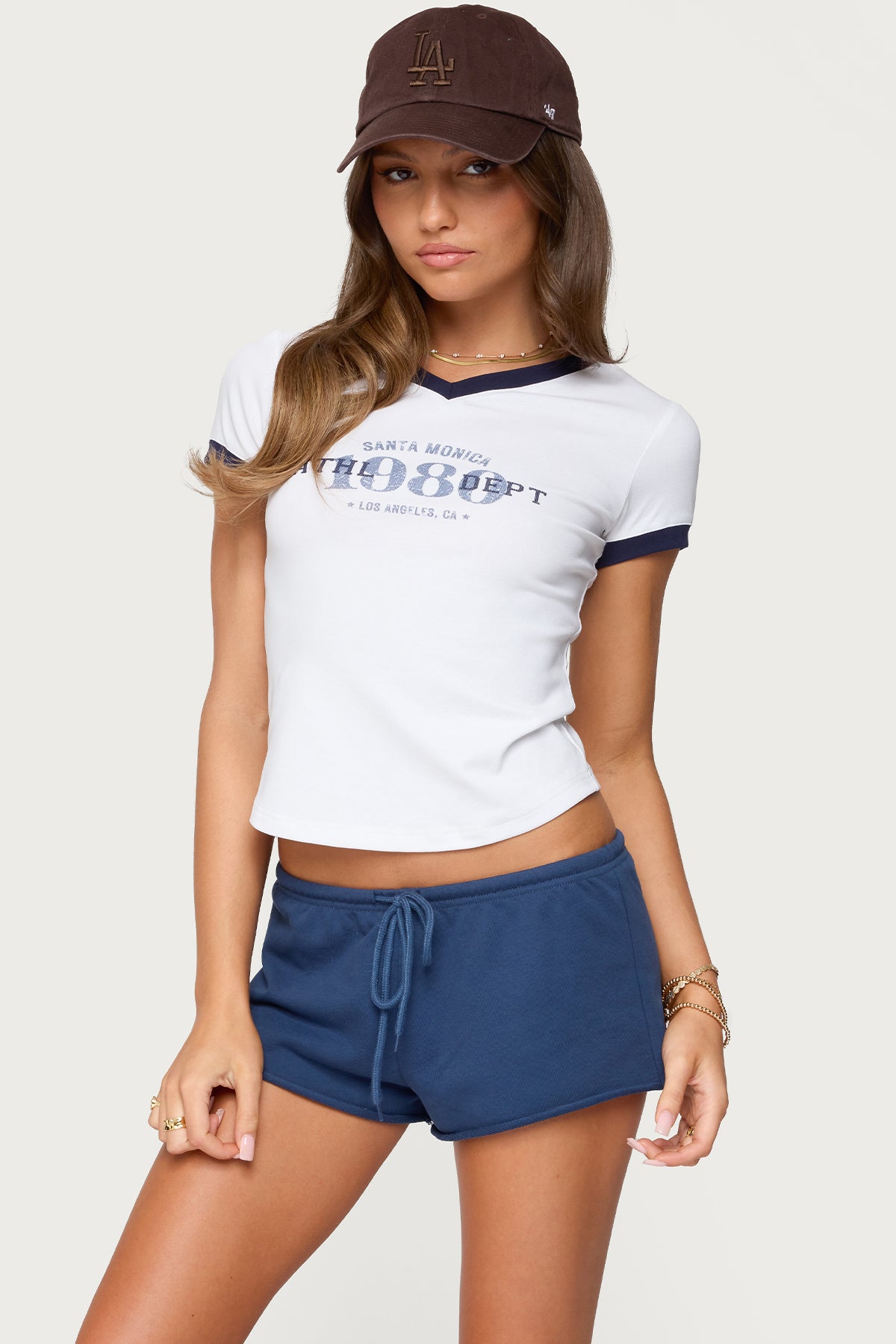 Santa Monica V Neck T Shirt-Milans Time