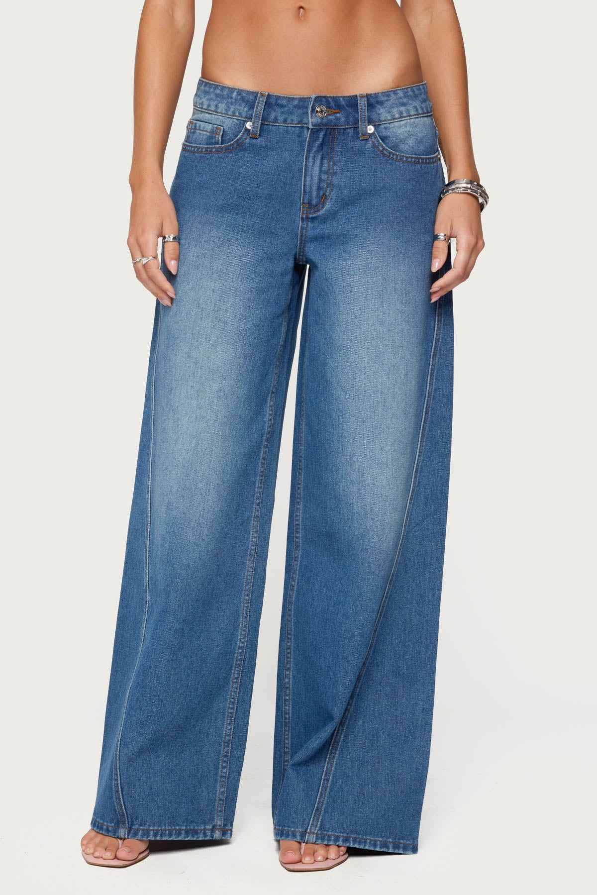 Linden Low Rise Baggy Jeans-Milans Time