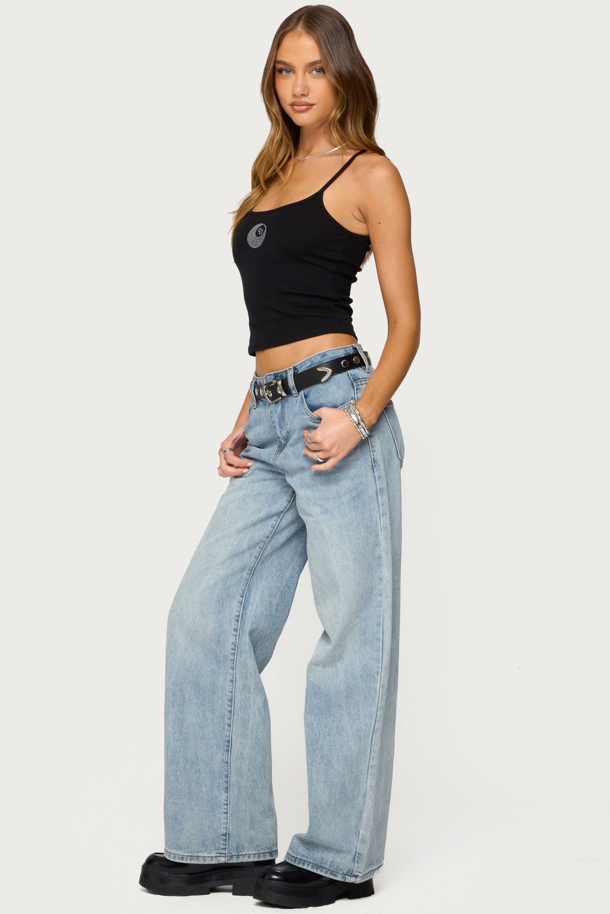 Rhinestone Magic 8 Tank Top-Milans Time