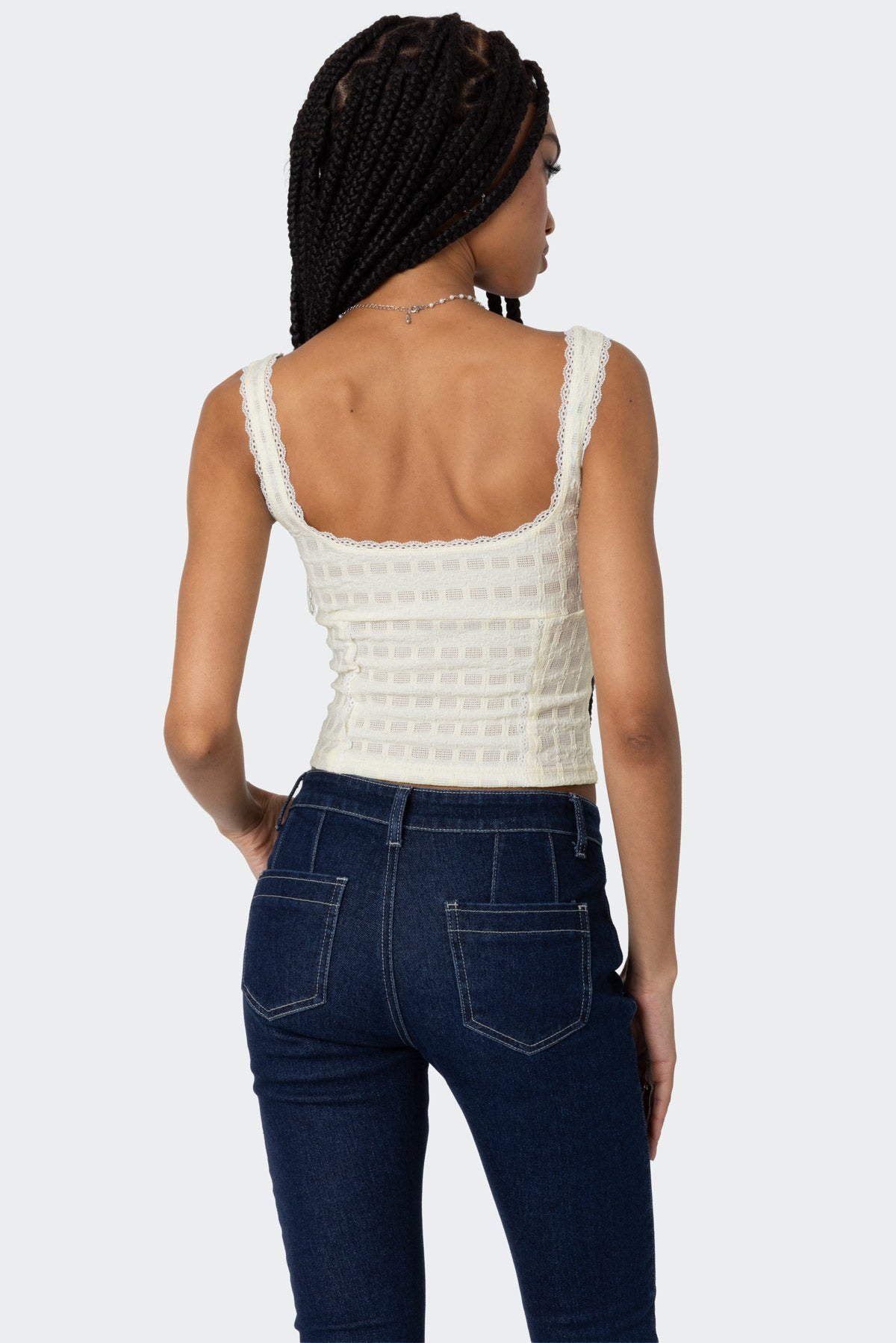 Textured Bustier Top-Milans Time
