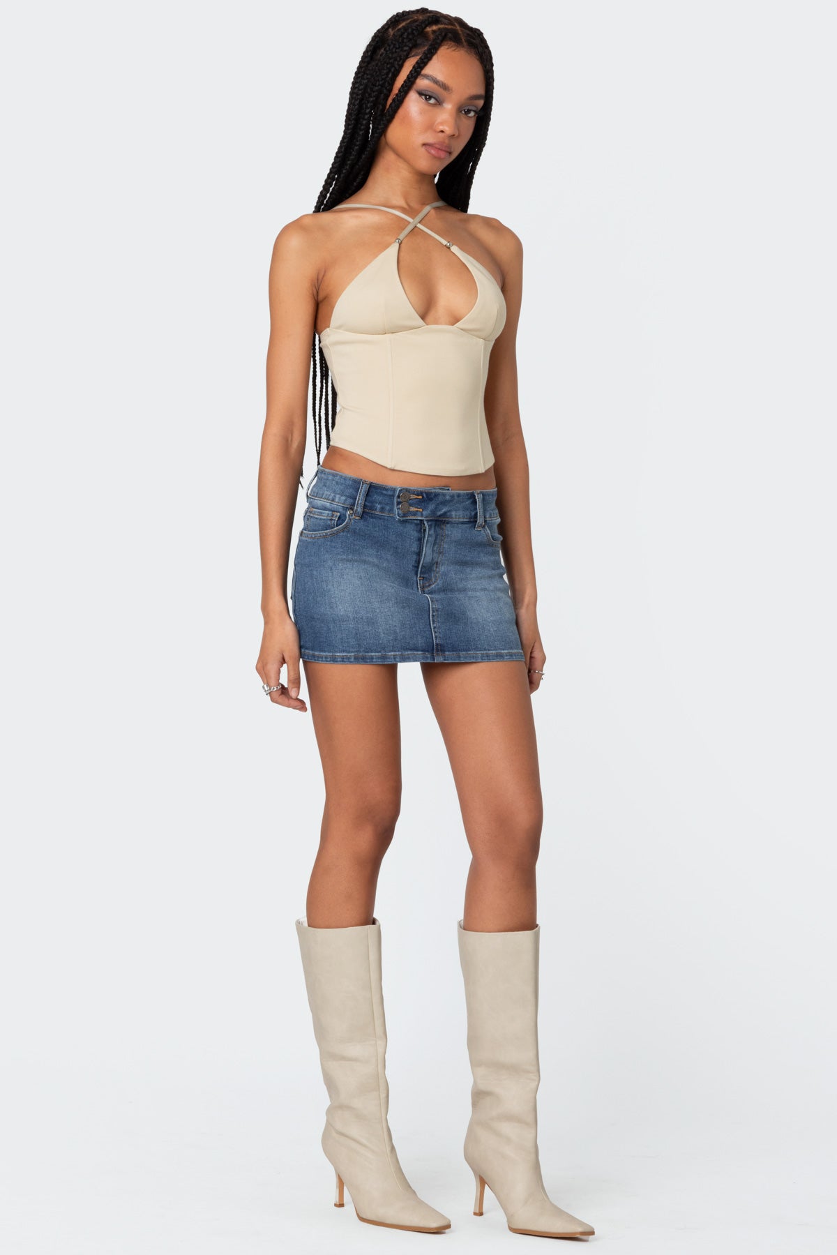 Lou Crossover Beaded Corset-Milans Time