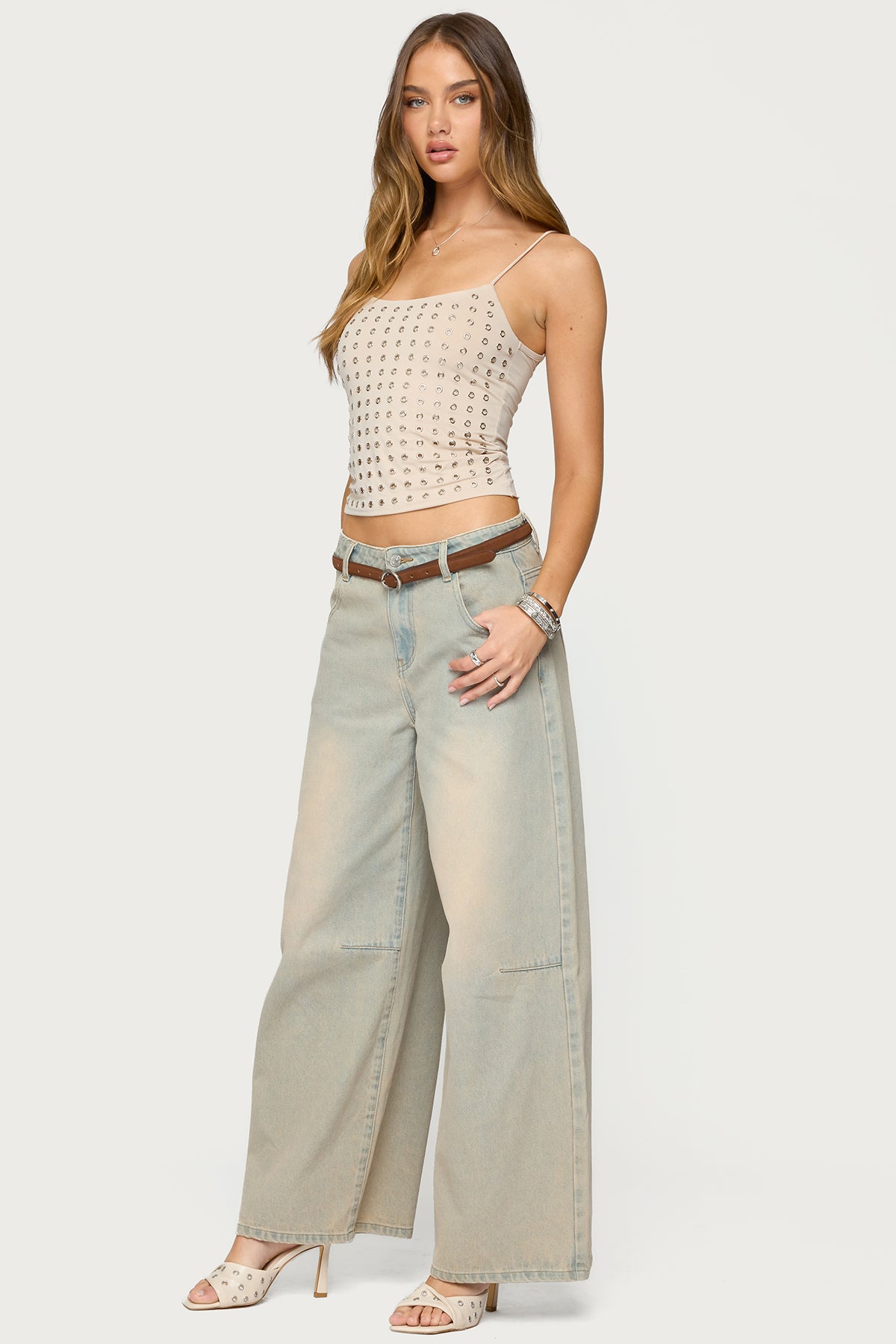 Vallie Grommet Tank Top-Milans Time