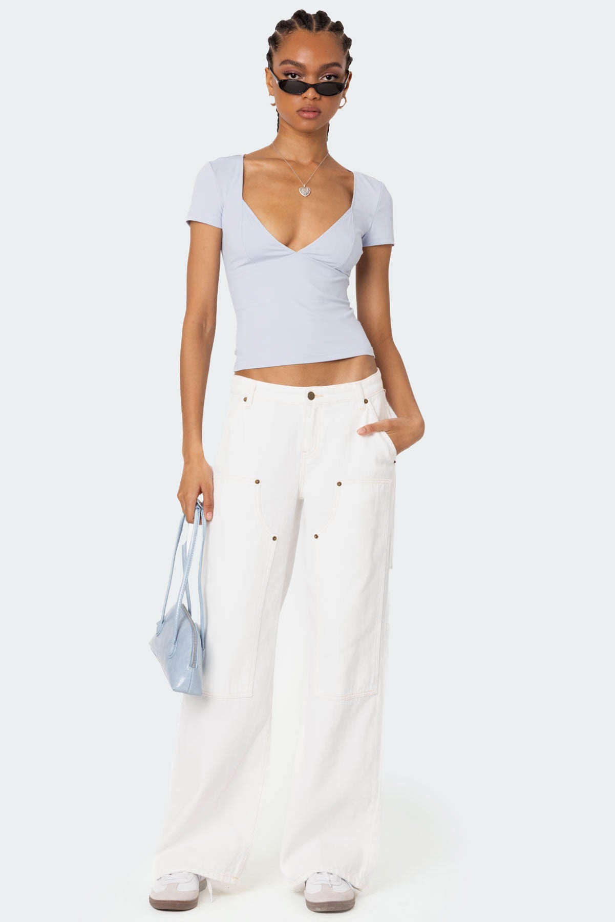 Katia V Neck Top-Milans Time