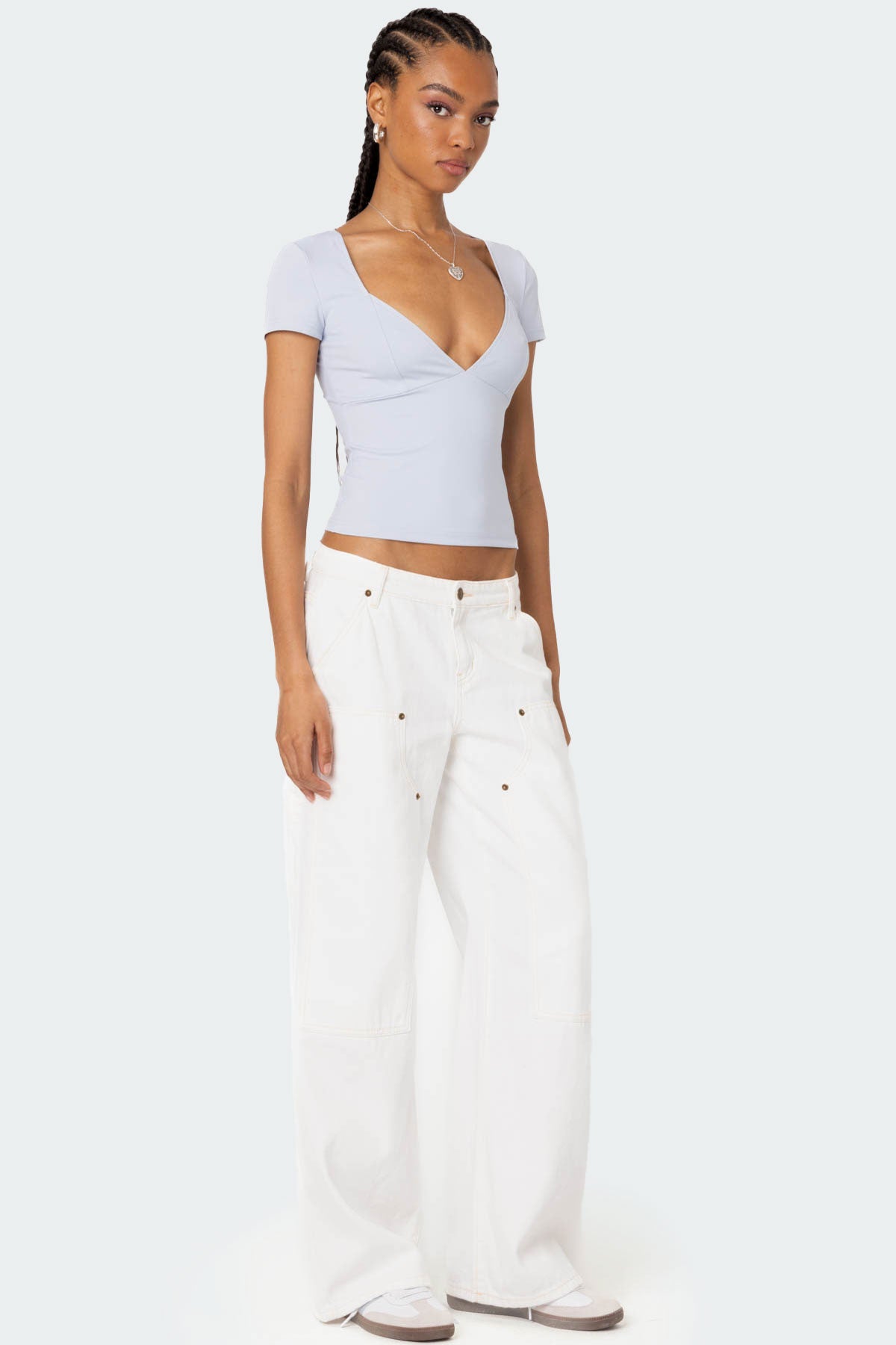 Katia V Neck Top-Milans Time