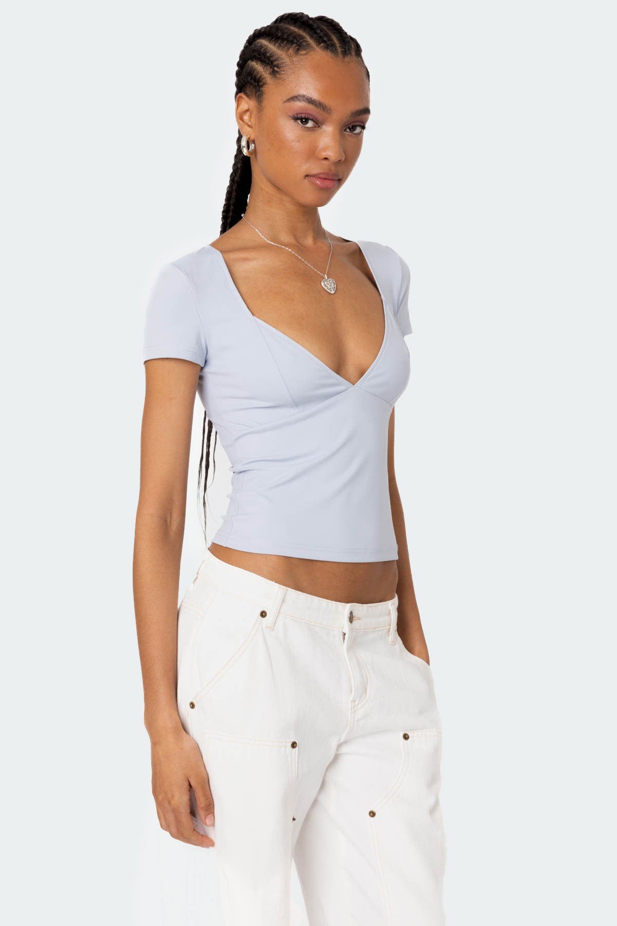 Katia V Neck Top-Milans Time