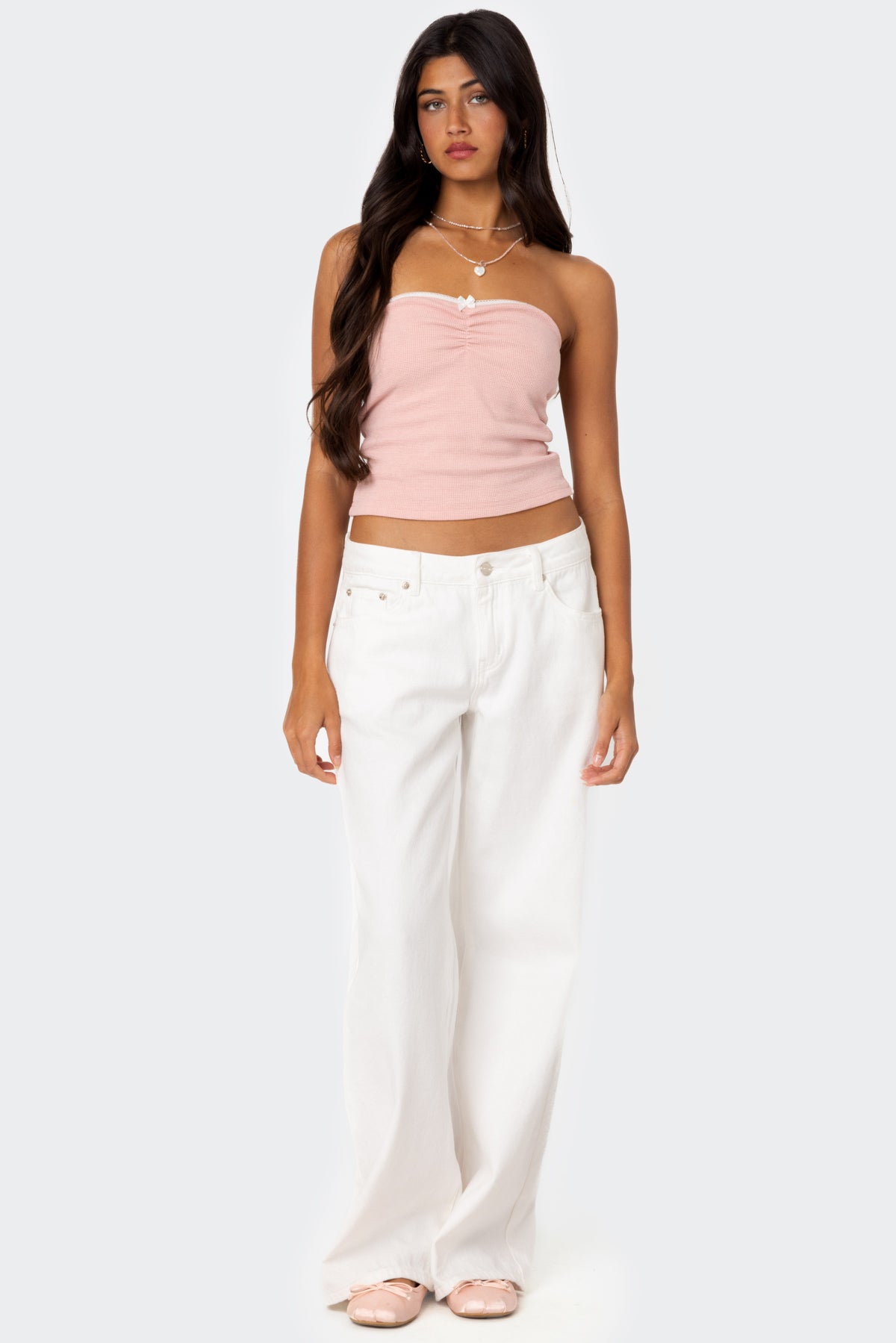 Kacey Strapless Waffle Top-Milans Time