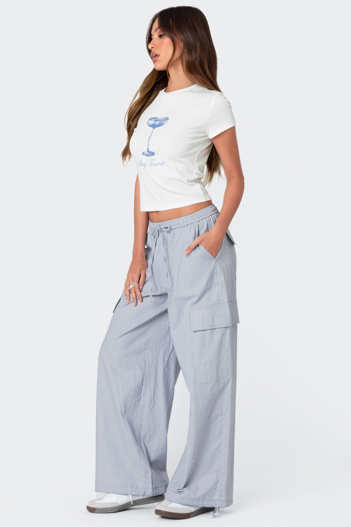 Phoenix Linen Look Cargo Pants-Milans Time