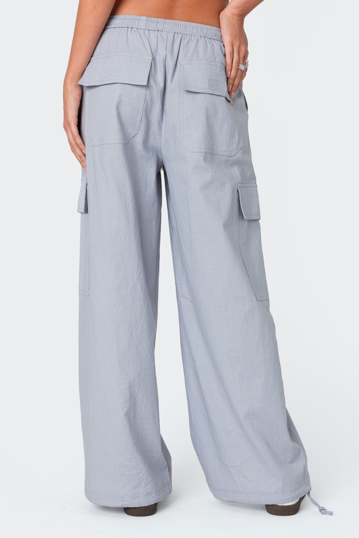 Phoenix Linen Look Cargo Pants-Milans Time