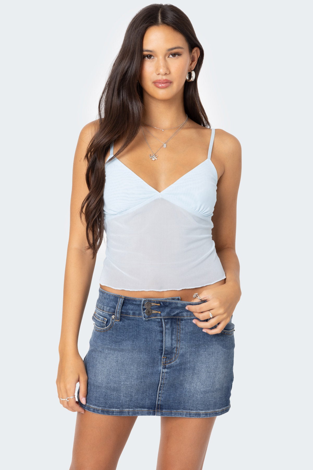 Serafina Sheer Mesh Tank Top-Milans Time