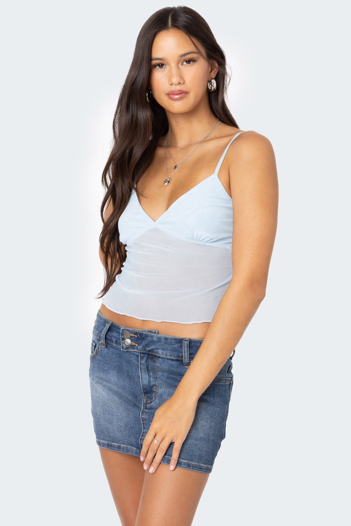 Serafina Sheer Mesh Tank Top-Milans Time