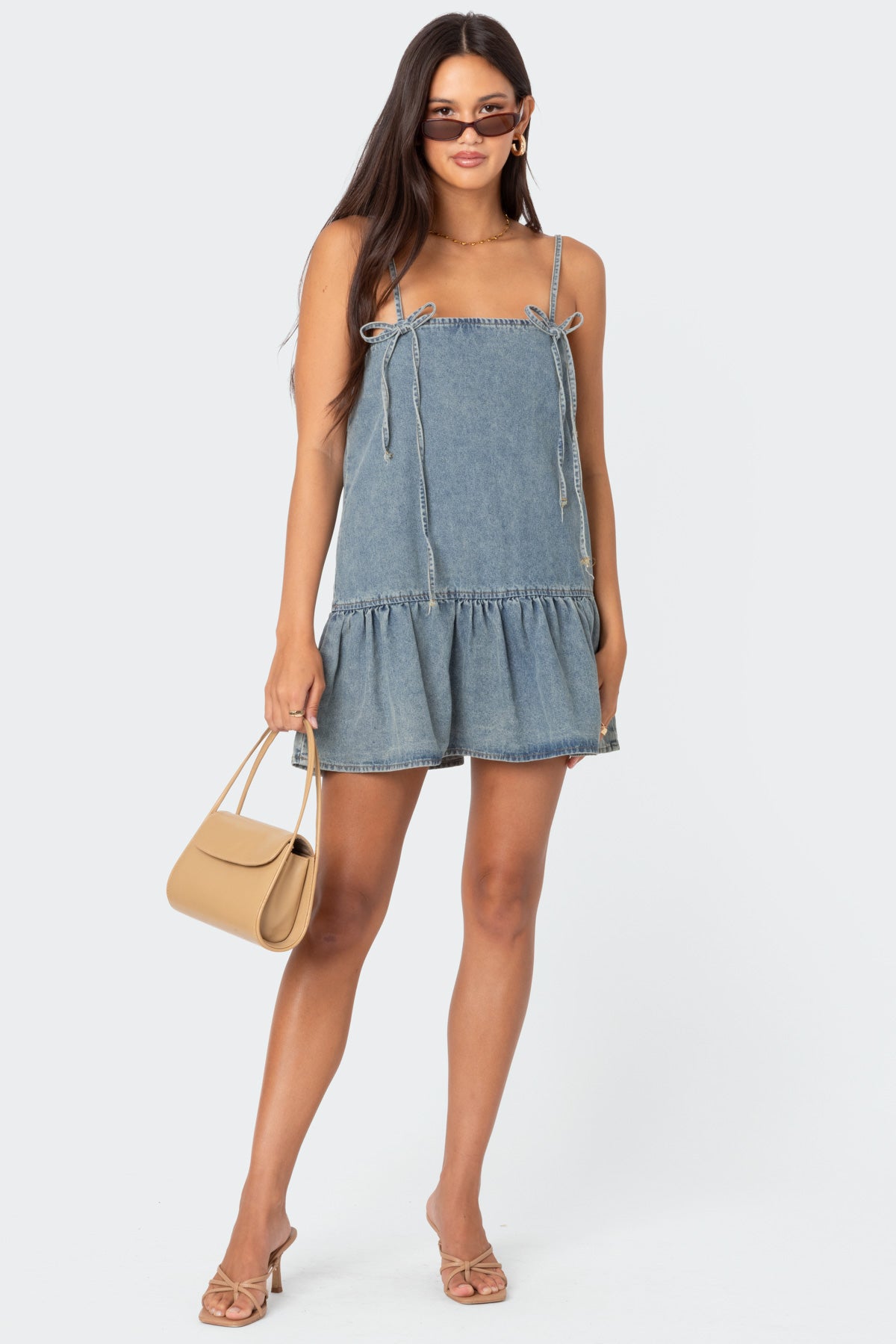 Dylan Denim Mini Dress-Milans Time