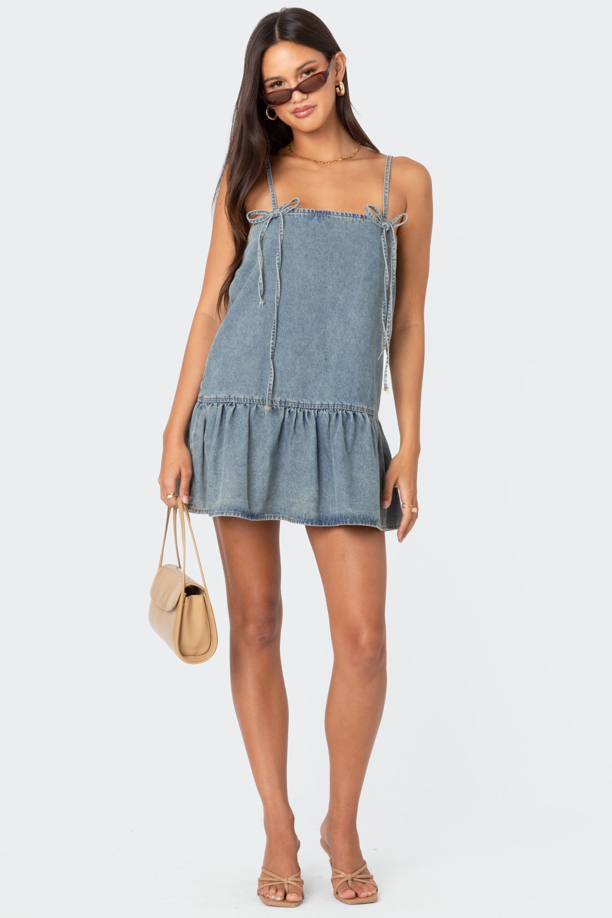 Dylan Denim Mini Dress-Milans Time