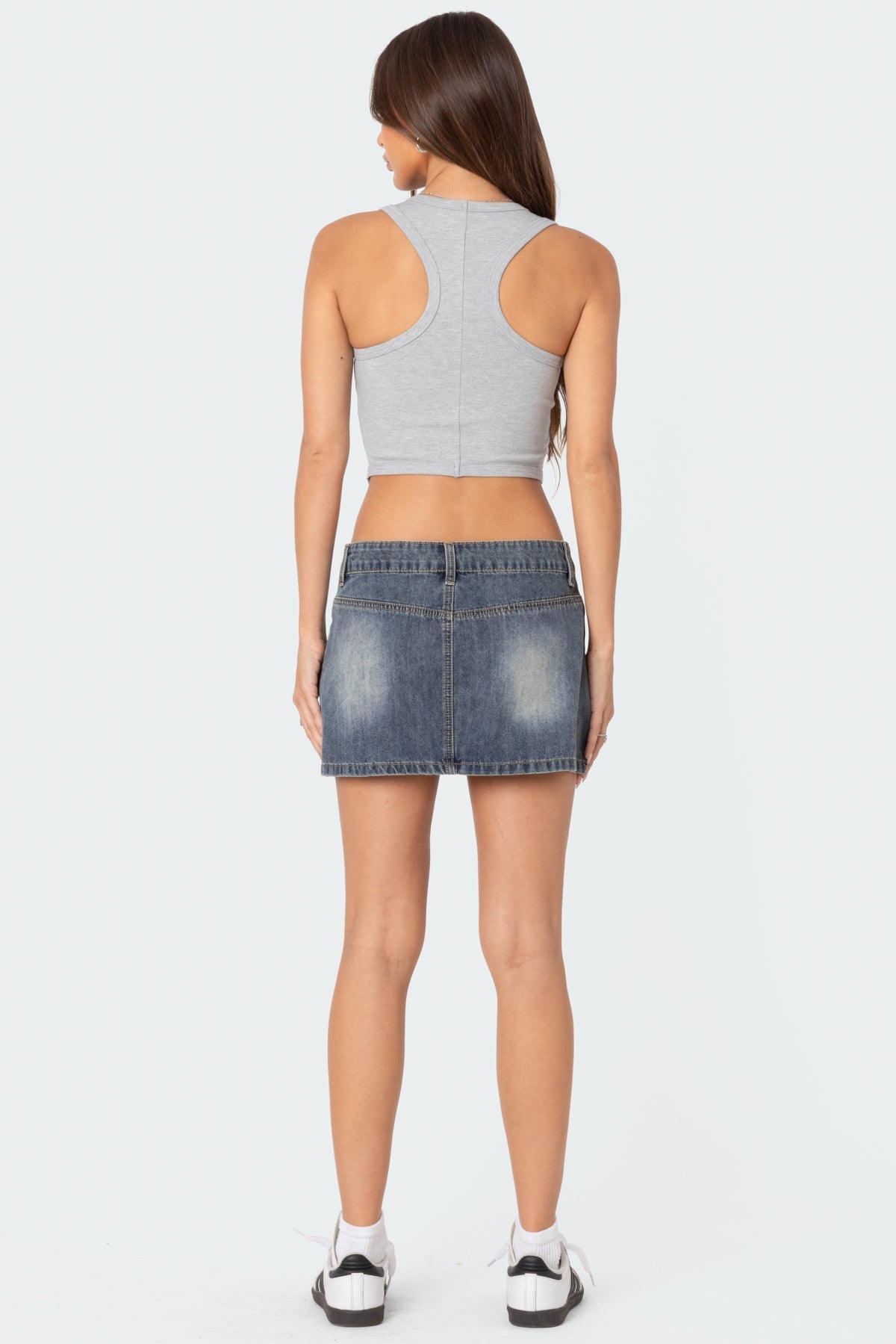 Dipped Racer Back Tank Top-Milans Time