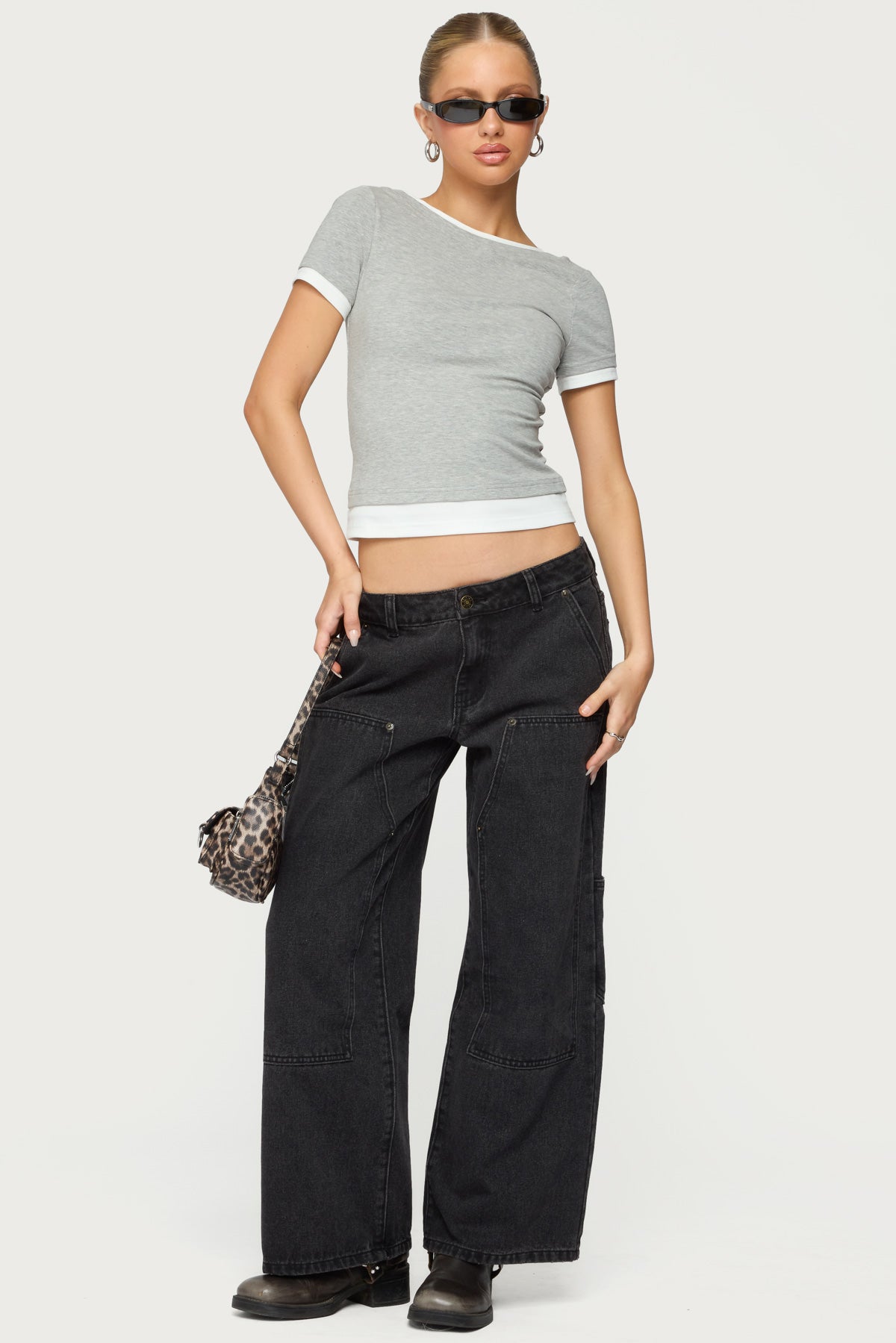 Julietta Contrast Layered T Shirt-Milans Time