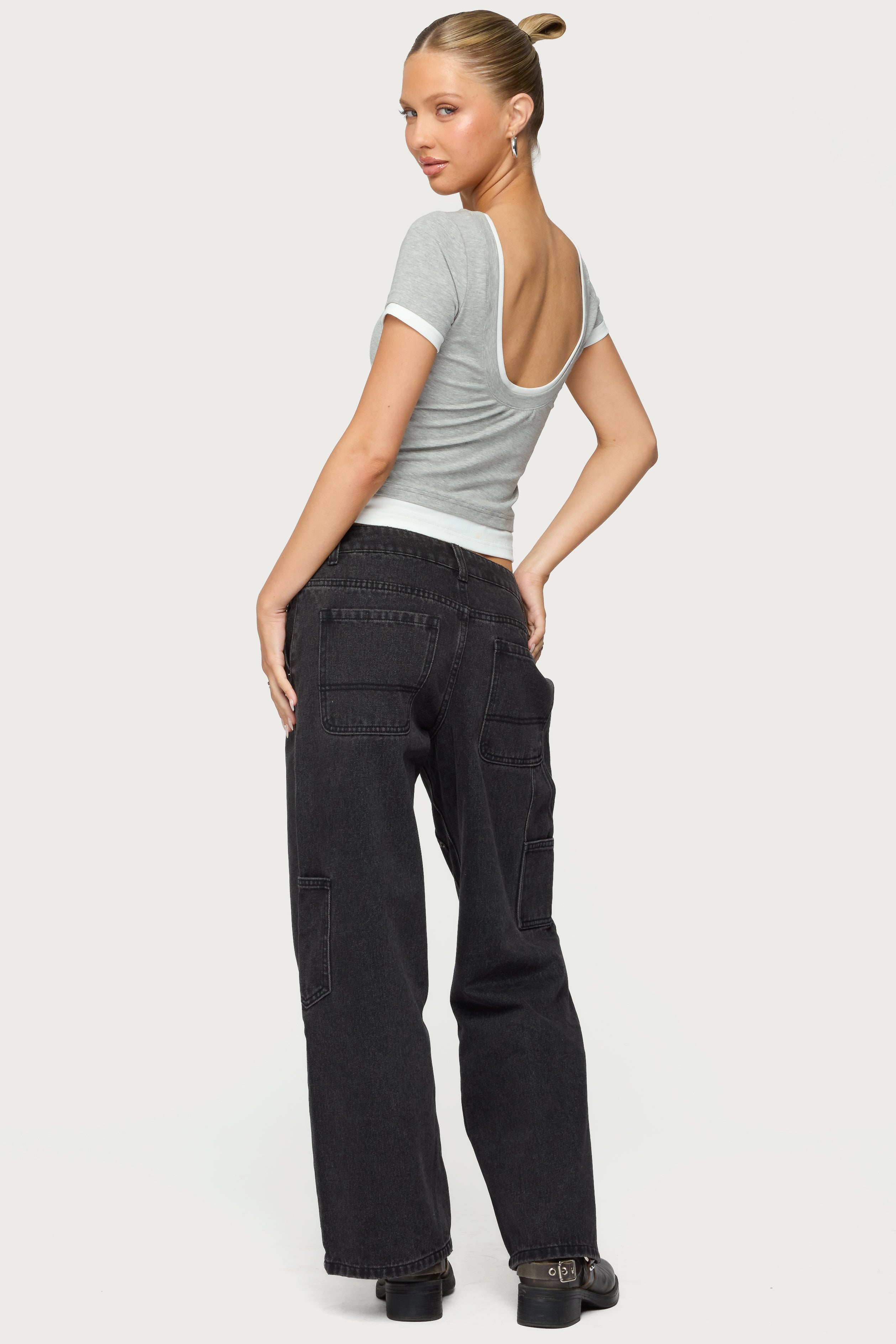 Julietta Contrast Layered T Shirt-Milans Time