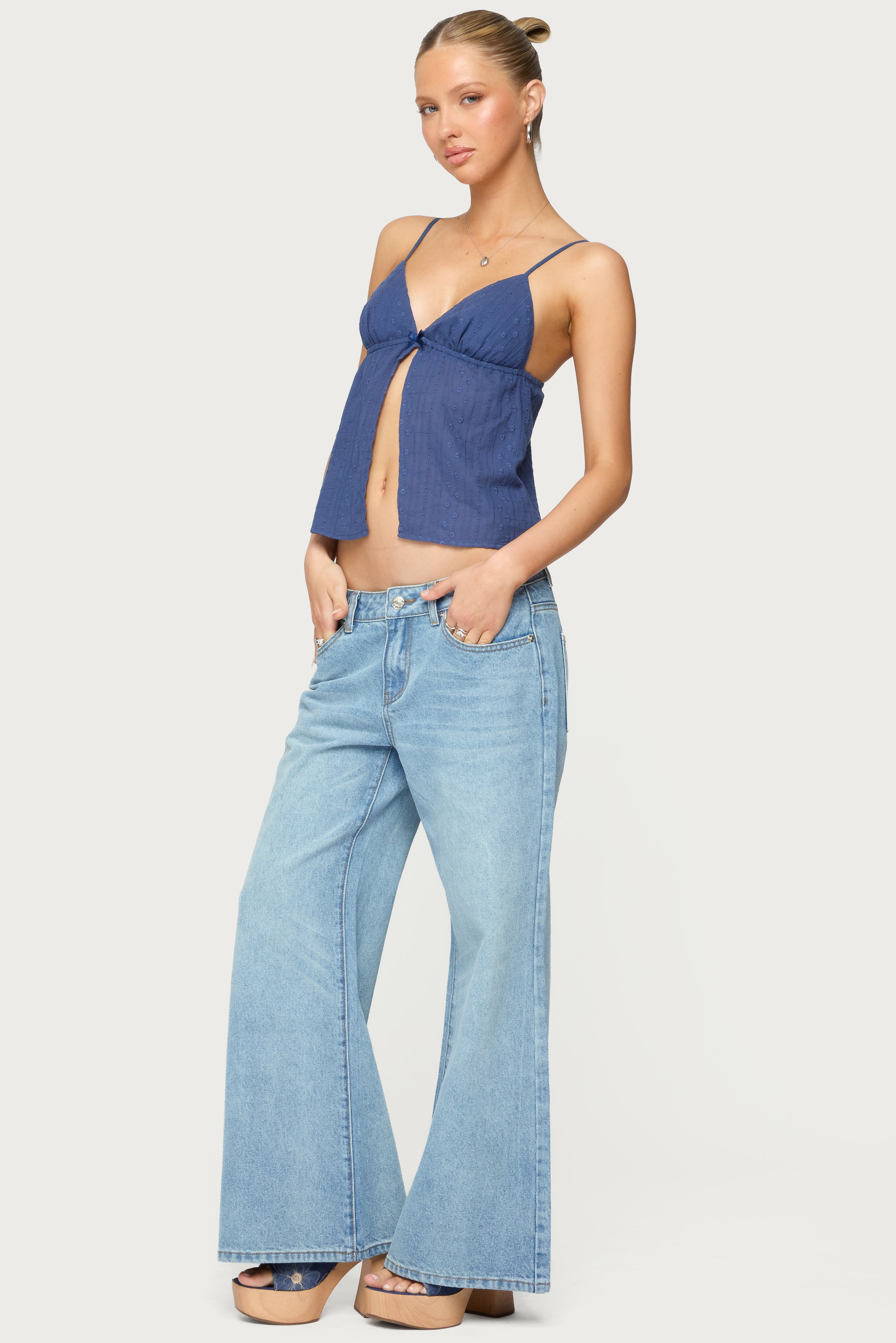 Petite Low Rise Bootcut Jeans-Milans Time