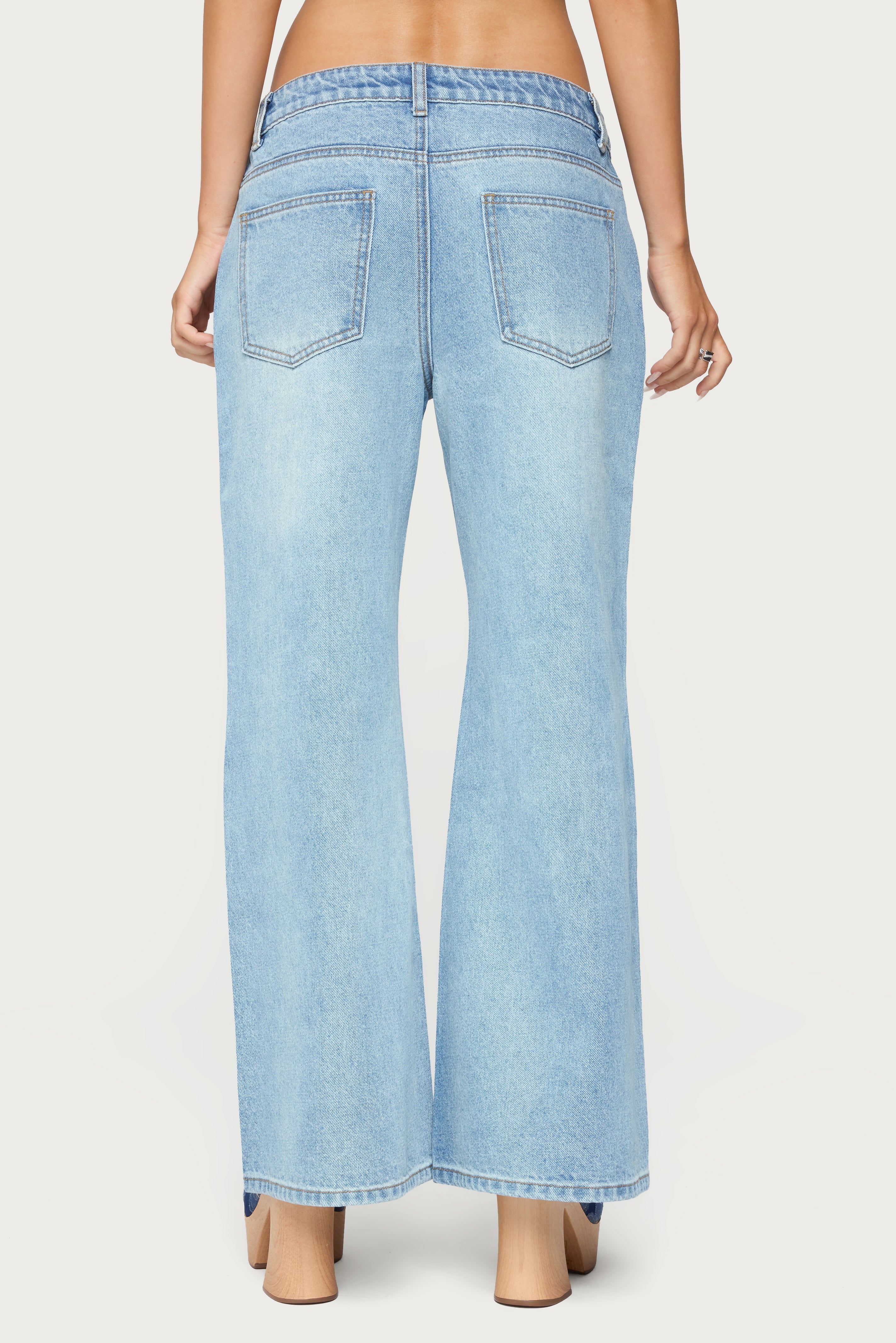 Petite Low Rise Bootcut Jeans-Milans Time