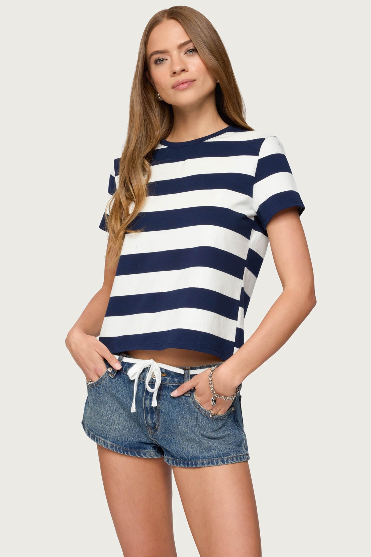 Valetta Oversized Striped T Shirt-Milans Time