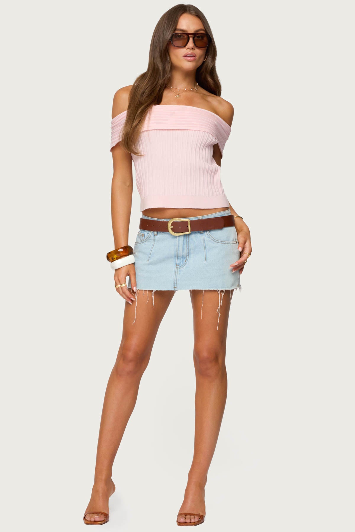 Blythe Ribbed Knit Fold Over Top-Milans Time