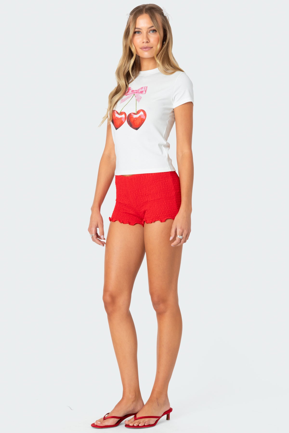 Cherry Heart T Shirt-Milans Time