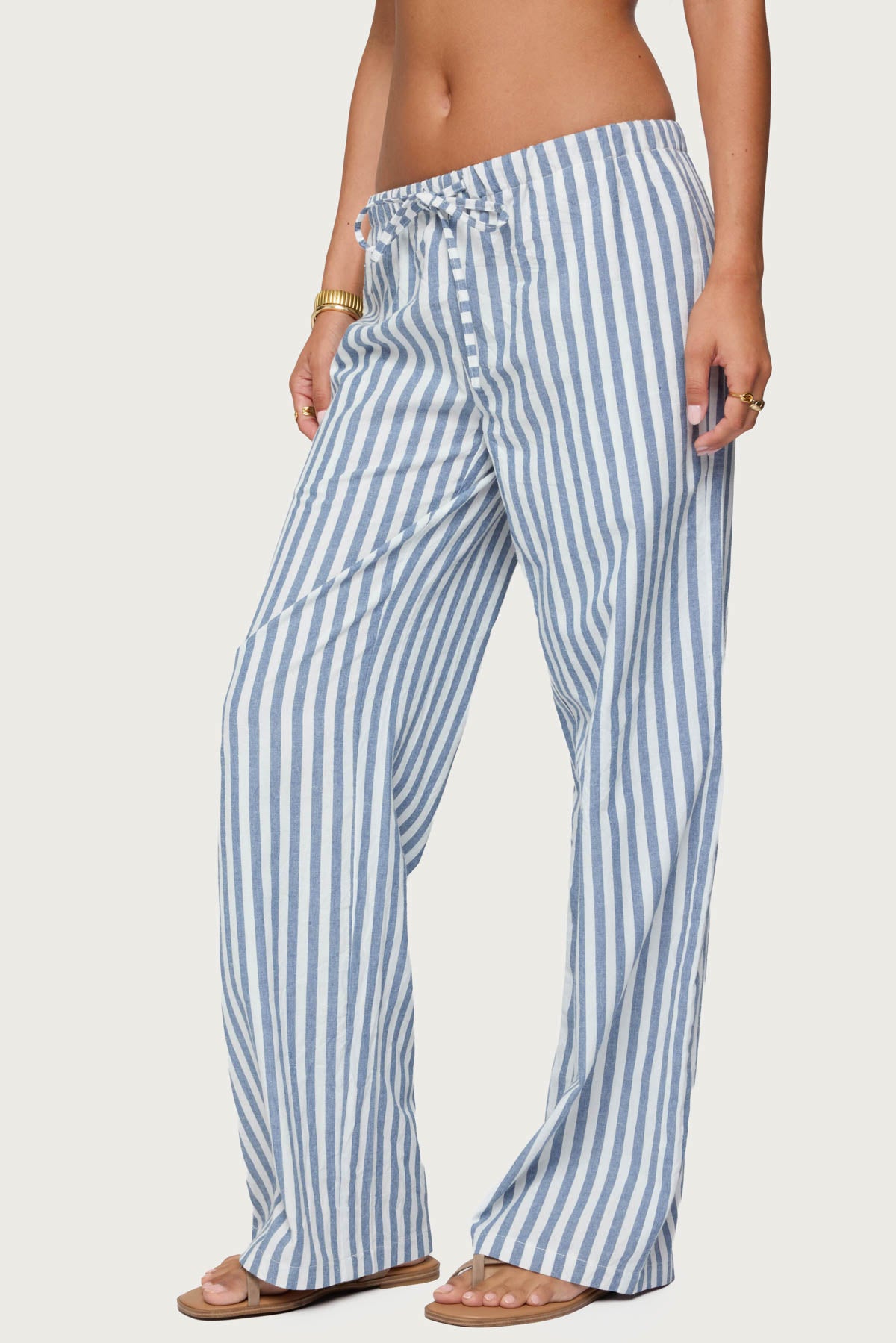 Macey Striped Pants-Milans Time