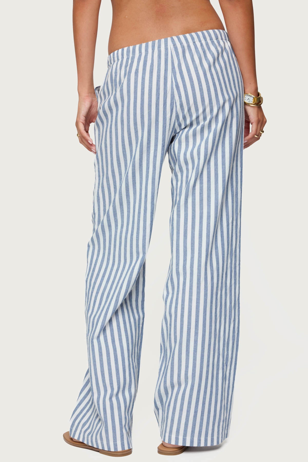 Macey Striped Pants-Milans Time